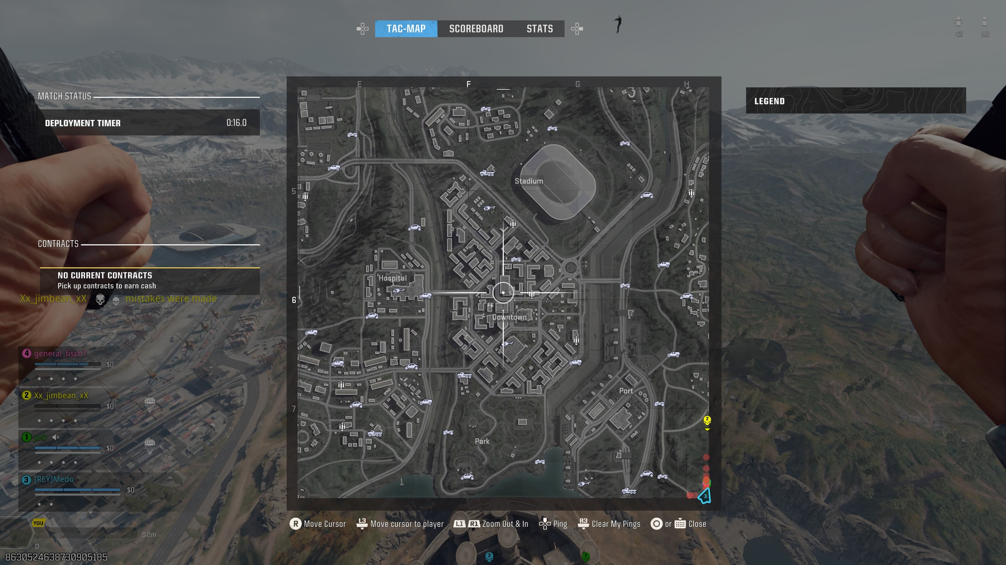 Downtown location on the map - bo6