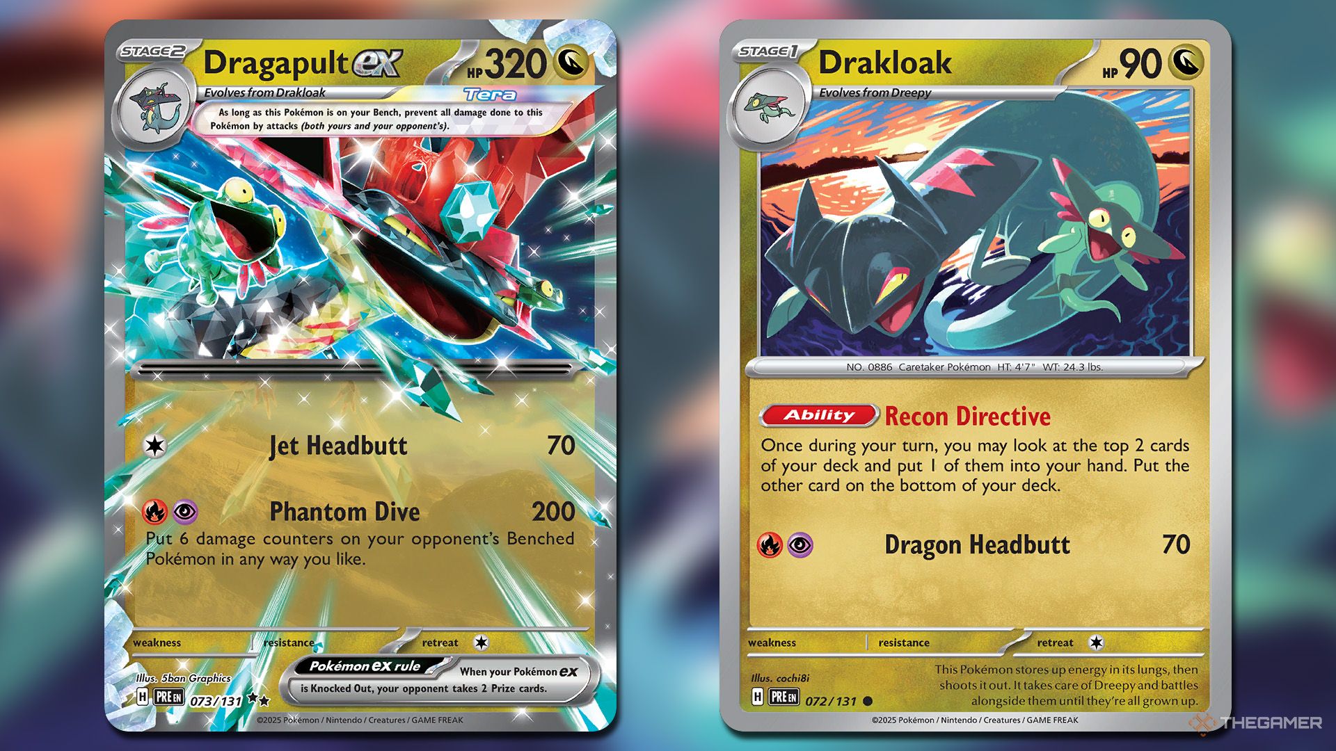 Drakloak and Dragapult ex cards in Pokemon TCG.