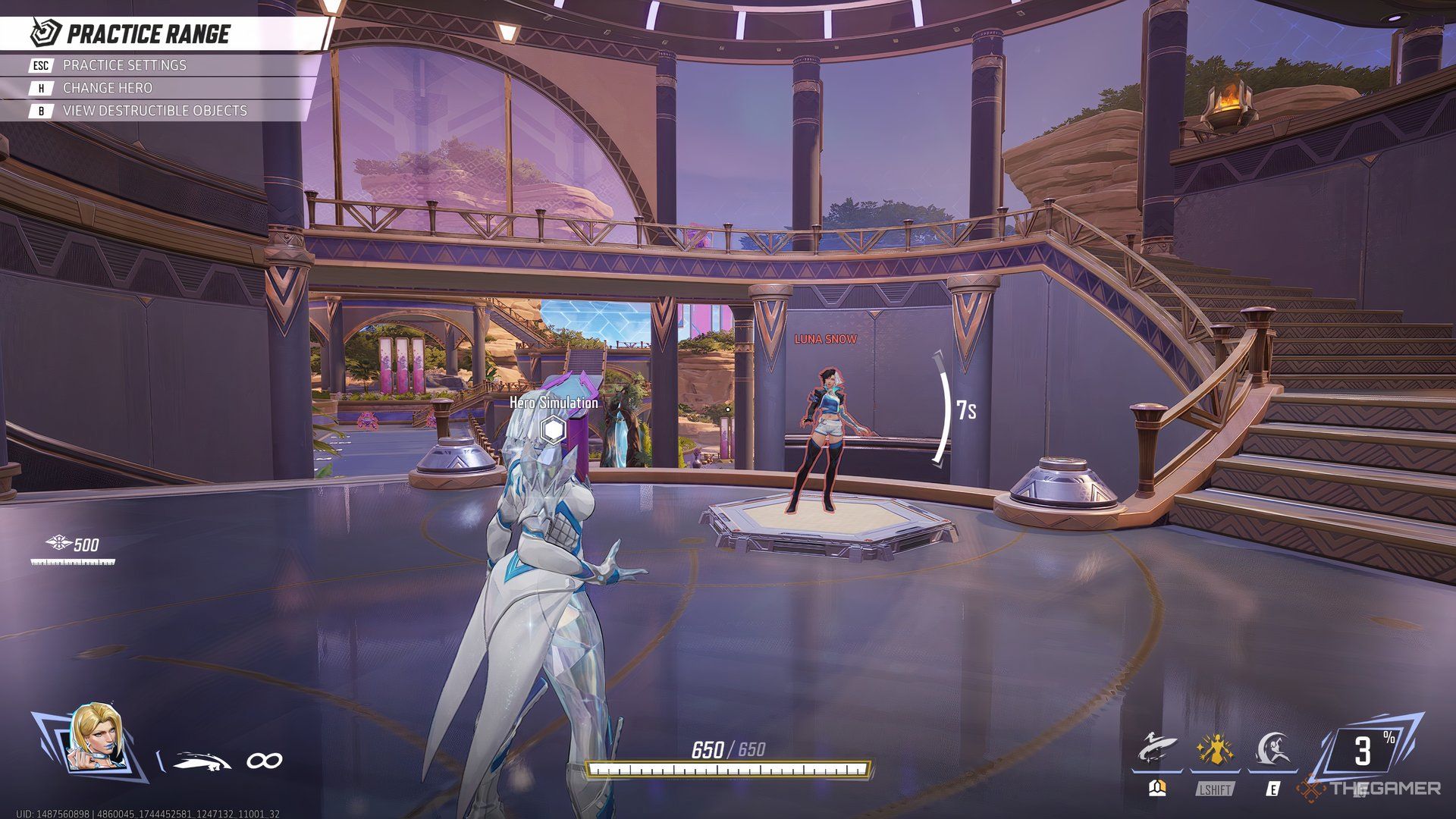 Emma Frost diamond form in Marvel Rivals.