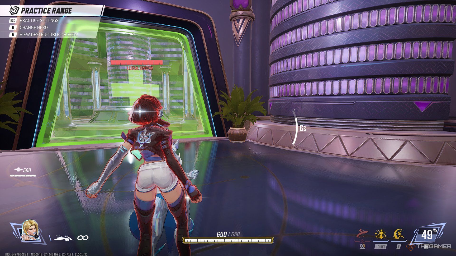 Emma Frost using Carbon Crush in Marvel Rivals.