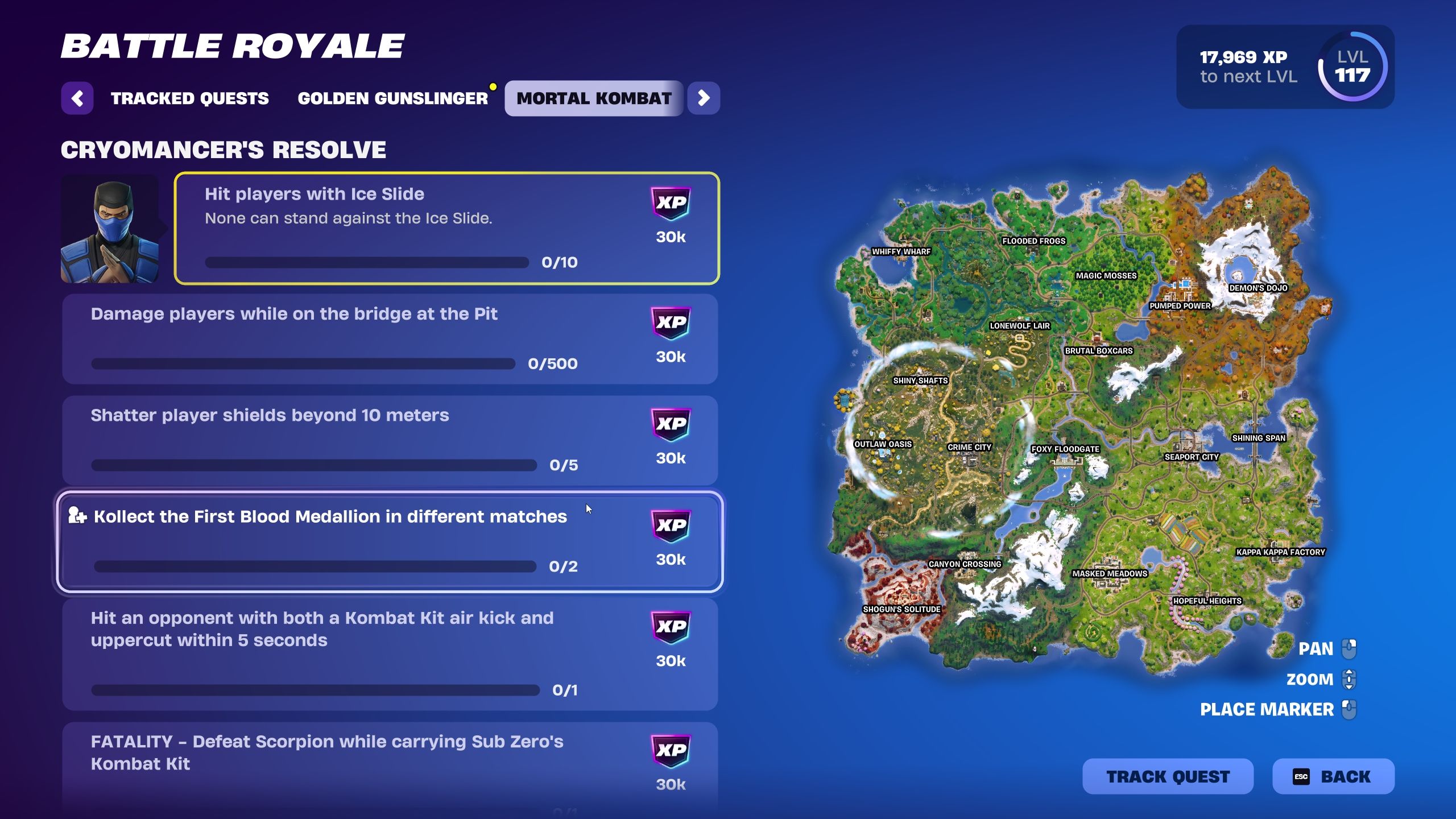 Every Cryomancer's Resolve Quest - Fortnite