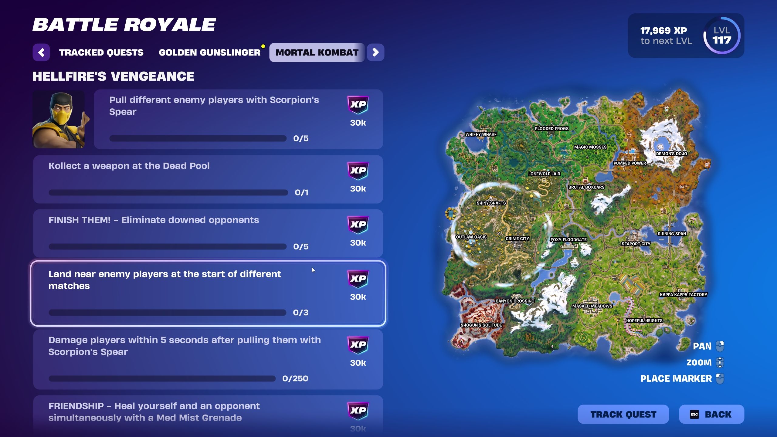 Every Hellfire's Vengeance Quest - Fortnite