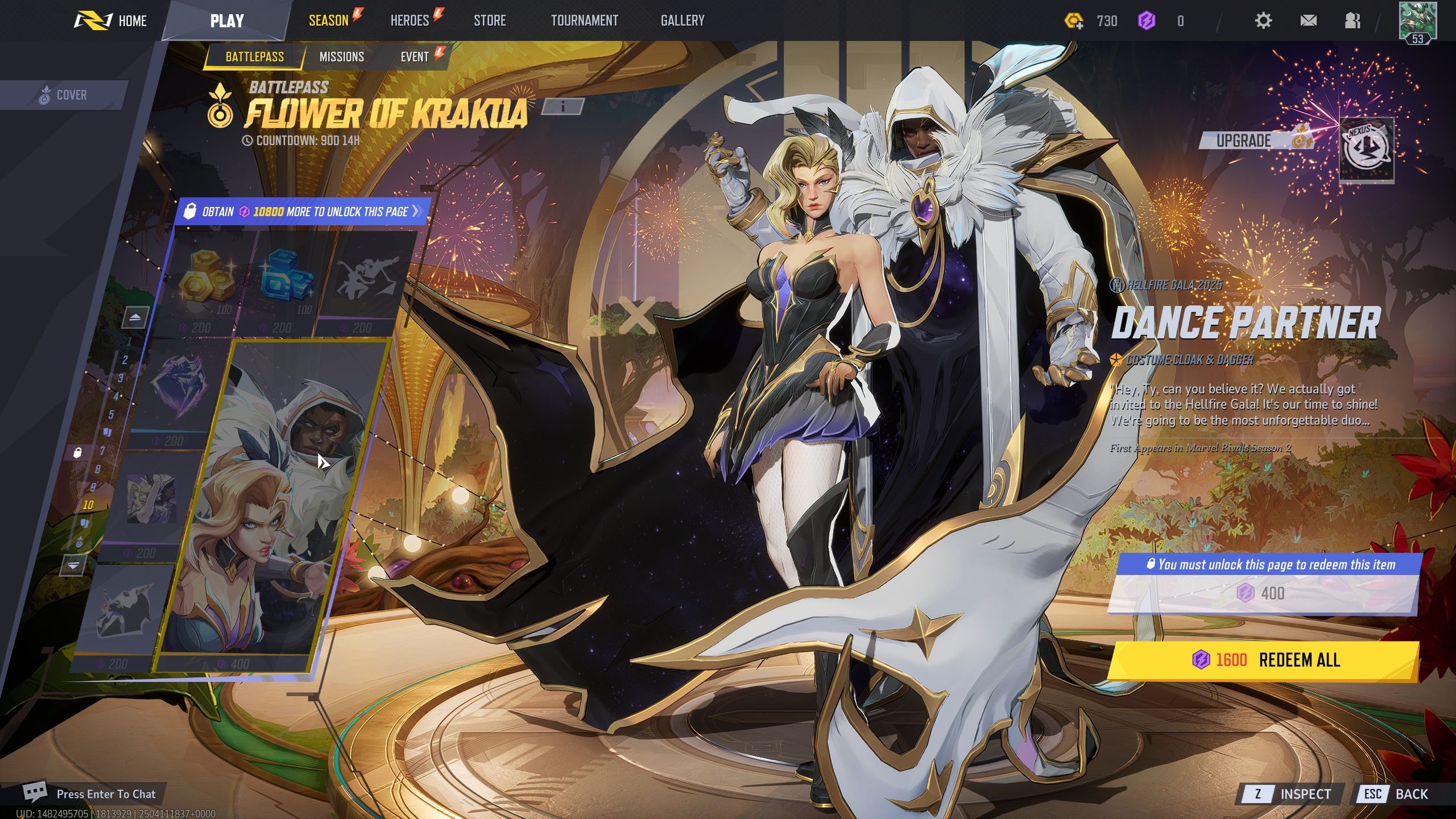 Every reward in page 10 battle pass - Marvel Rivals