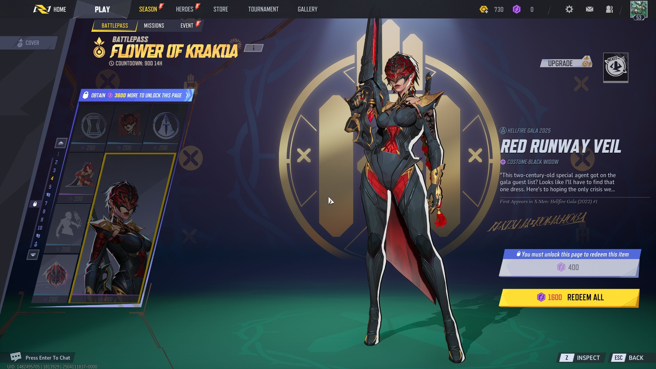 Every reward in page 4 battle pass - Marvel Rivals