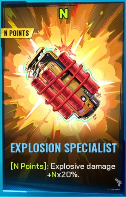 Explosion Specialist Shard Card in FragPunk.