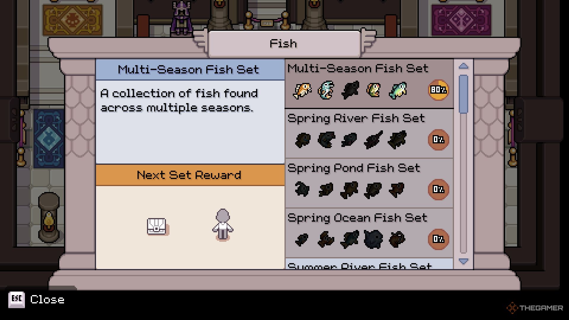 Fields of Mistria Fish wing and collections.