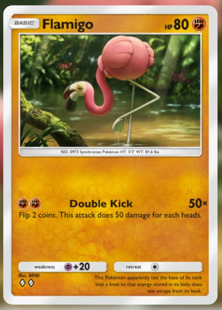 The Flamigo card, from Shining Revelry in Pokemon TCG Pocket.