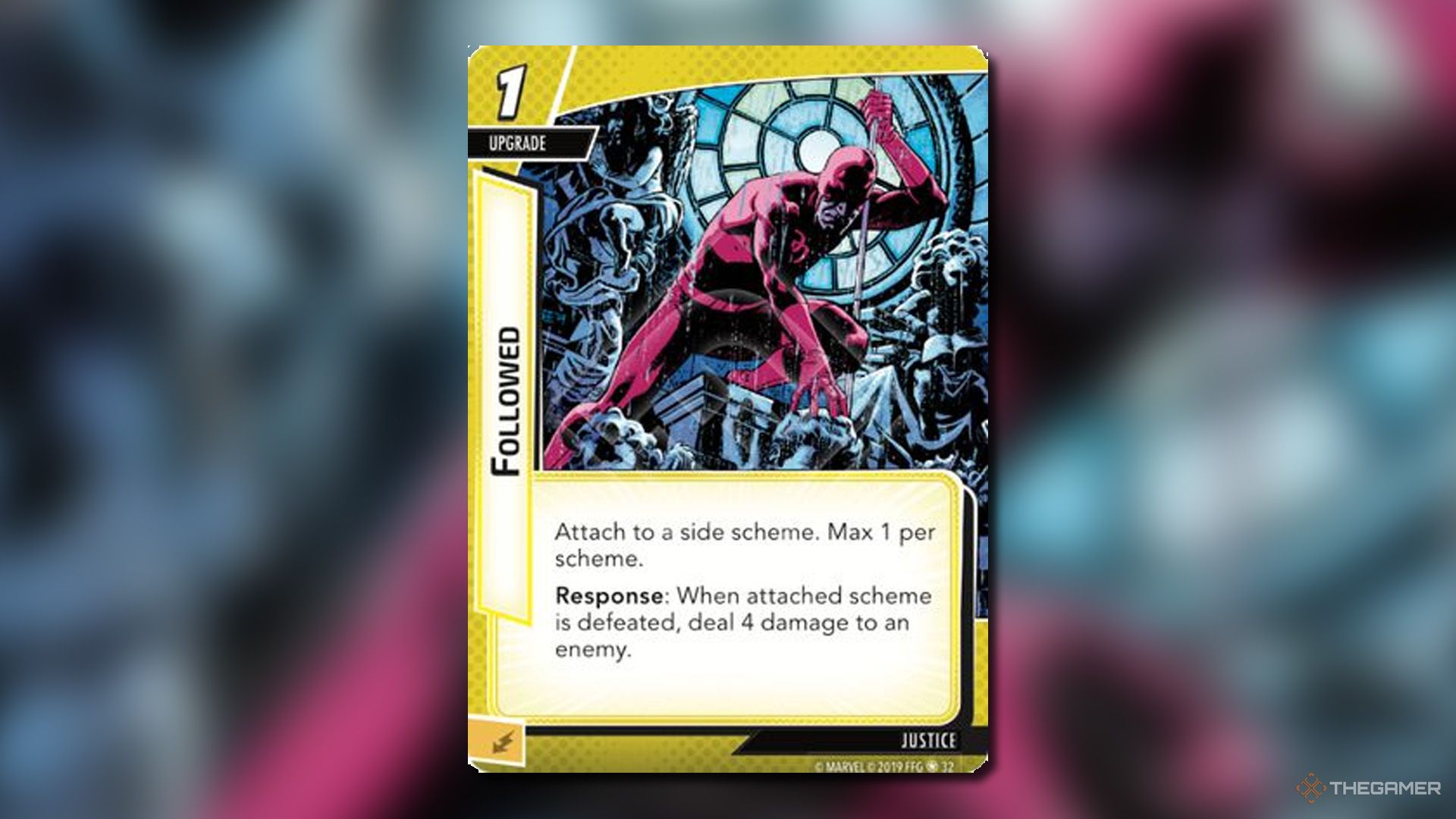 Followed card from Marvel Champions.