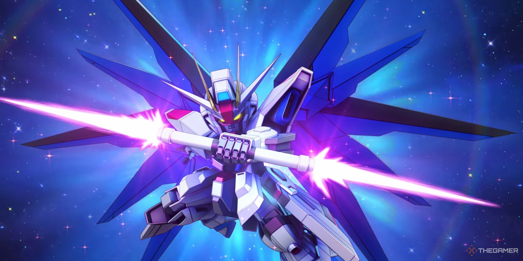 The Freedom Gundam's Max Limit Break Animation in SD Gundam G Generation Eternal.