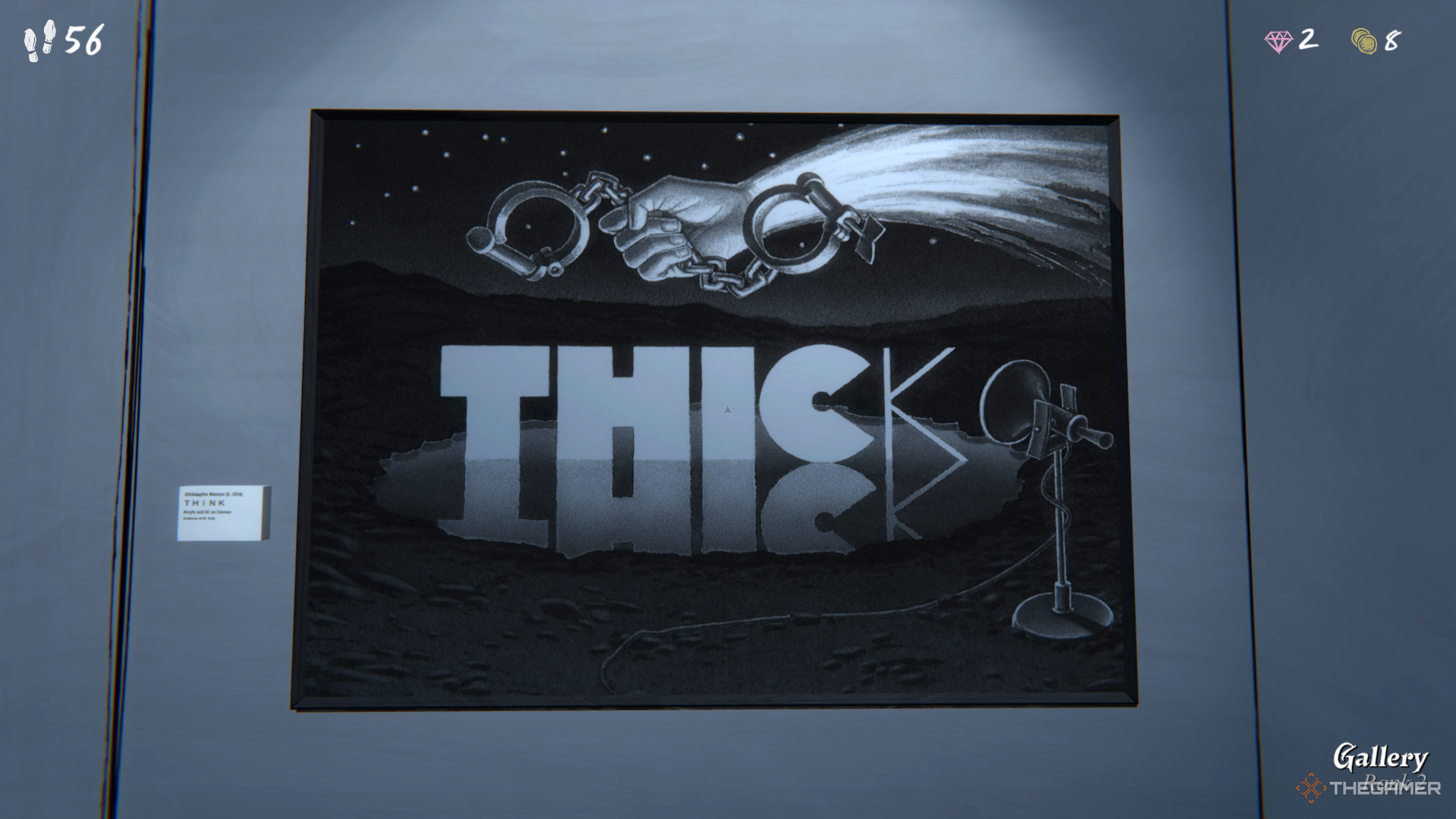 The five letter puzzle in the Gallery.