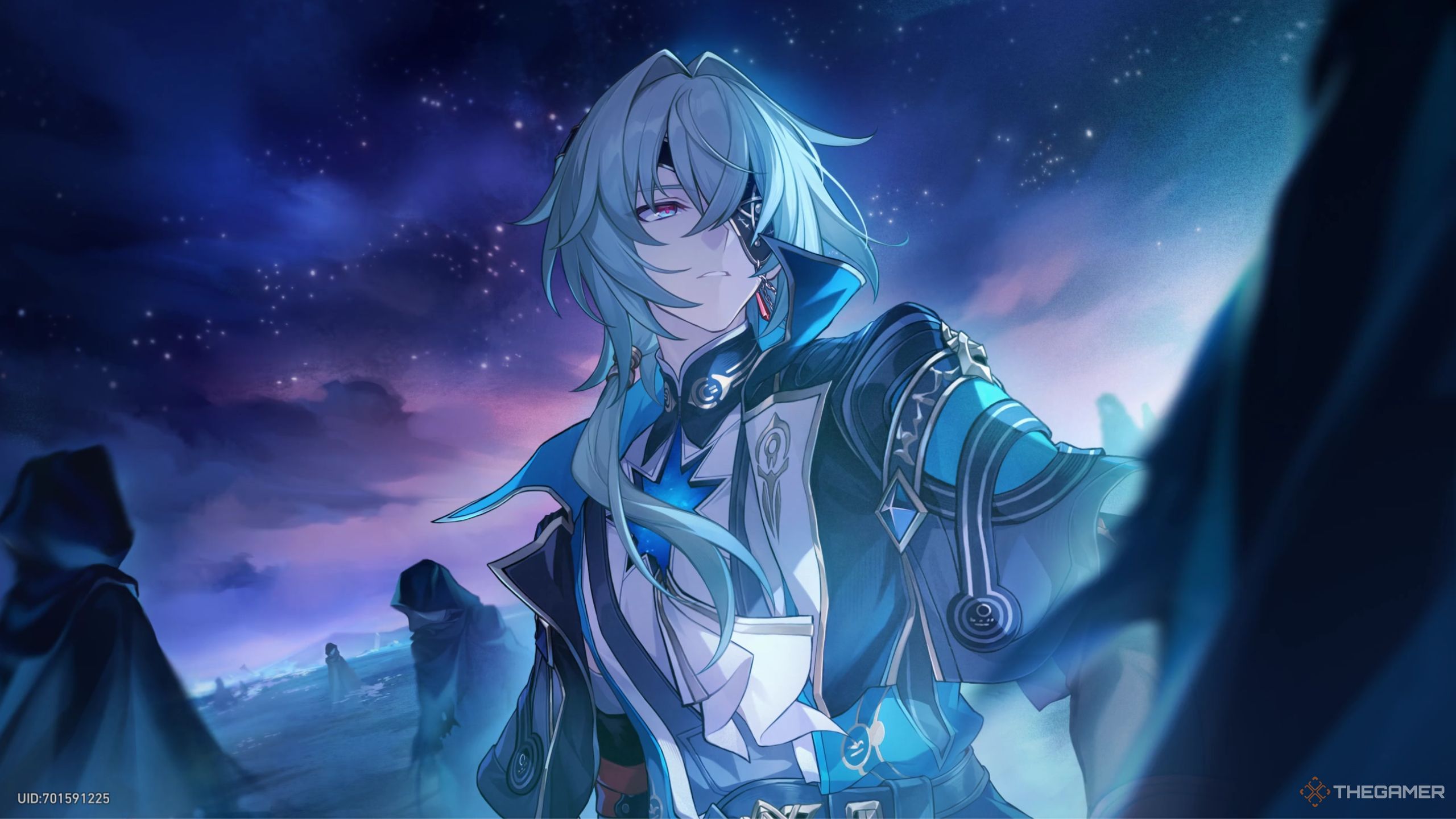 Honkai Star Rail Anaxa in the river of souls.