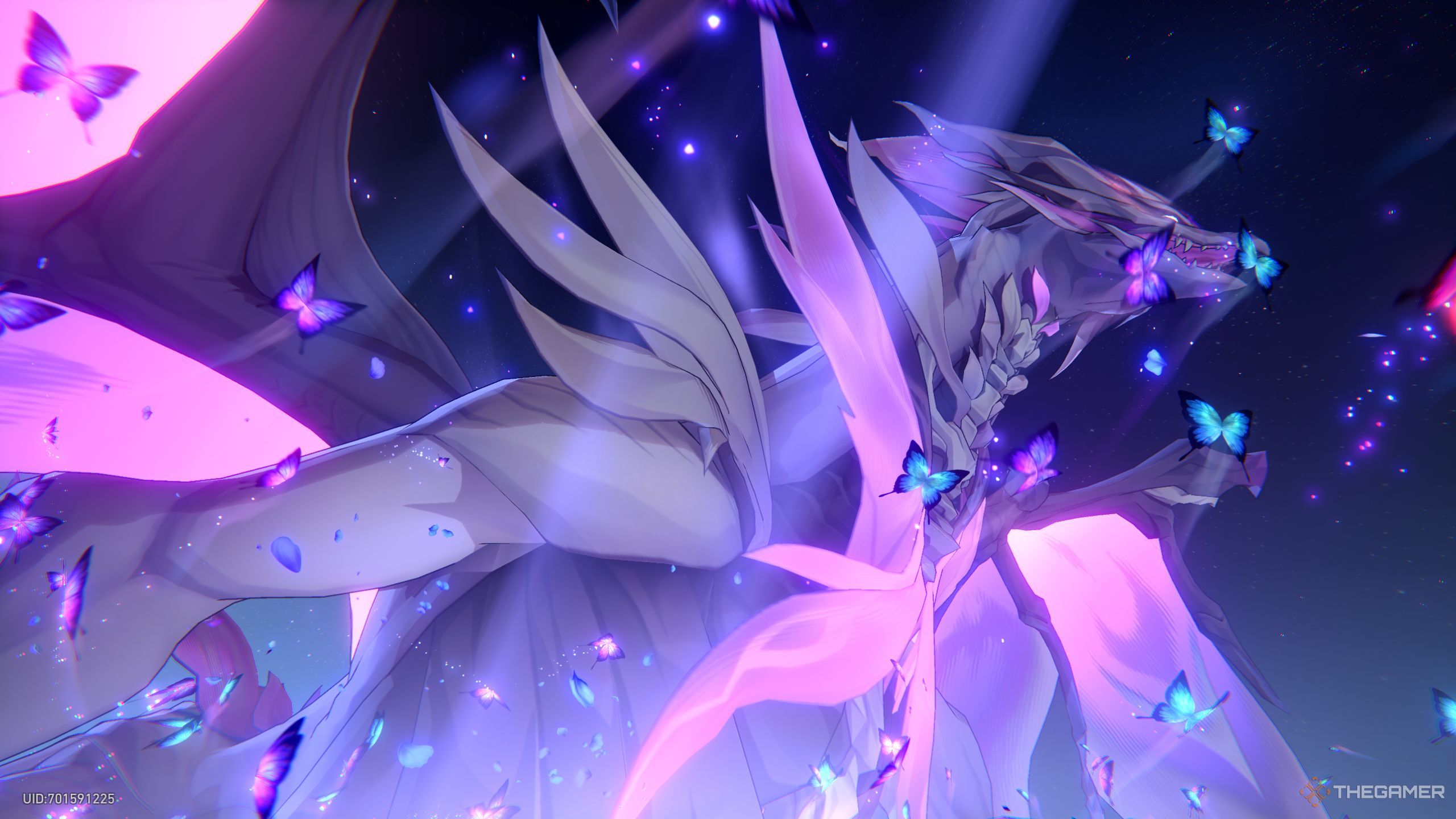 Honkai Star Rail Castorice dragon being summoned.
