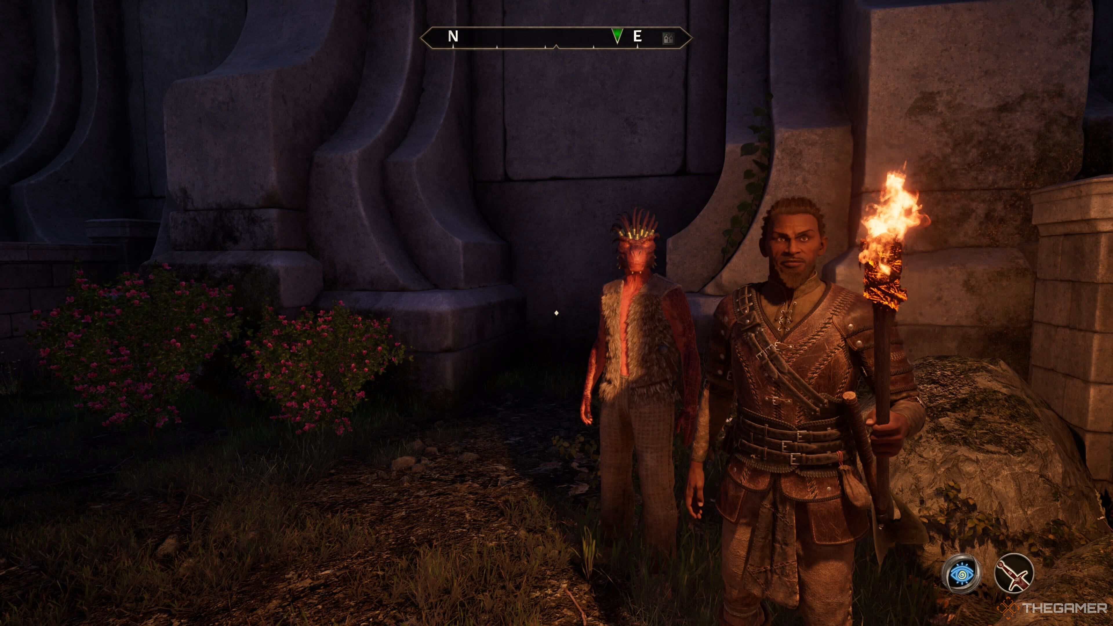 Armand Christophe in a dark area in Oblivion Remastered.