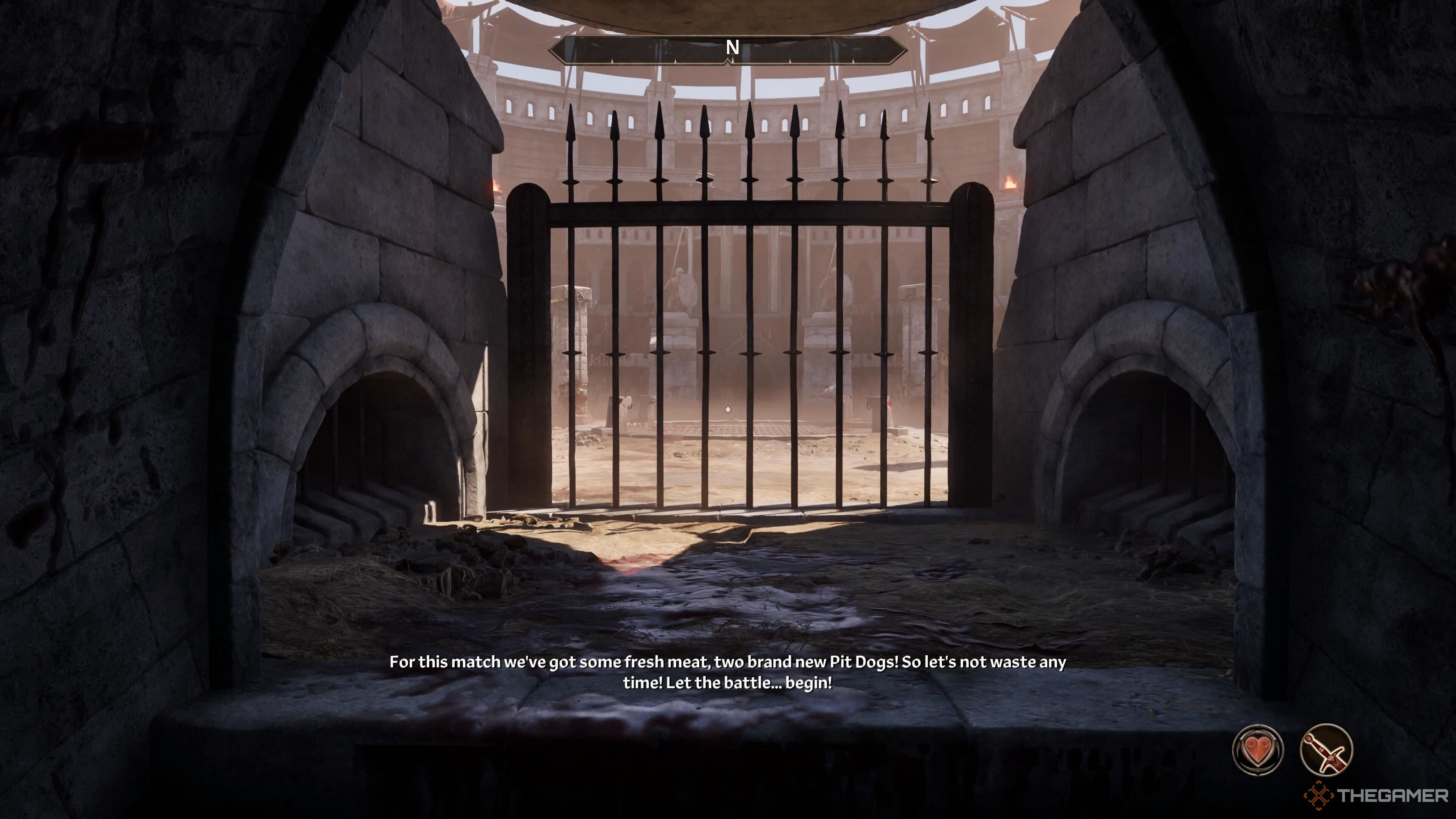 Beginning an Arena match in Oblivion Remastered.