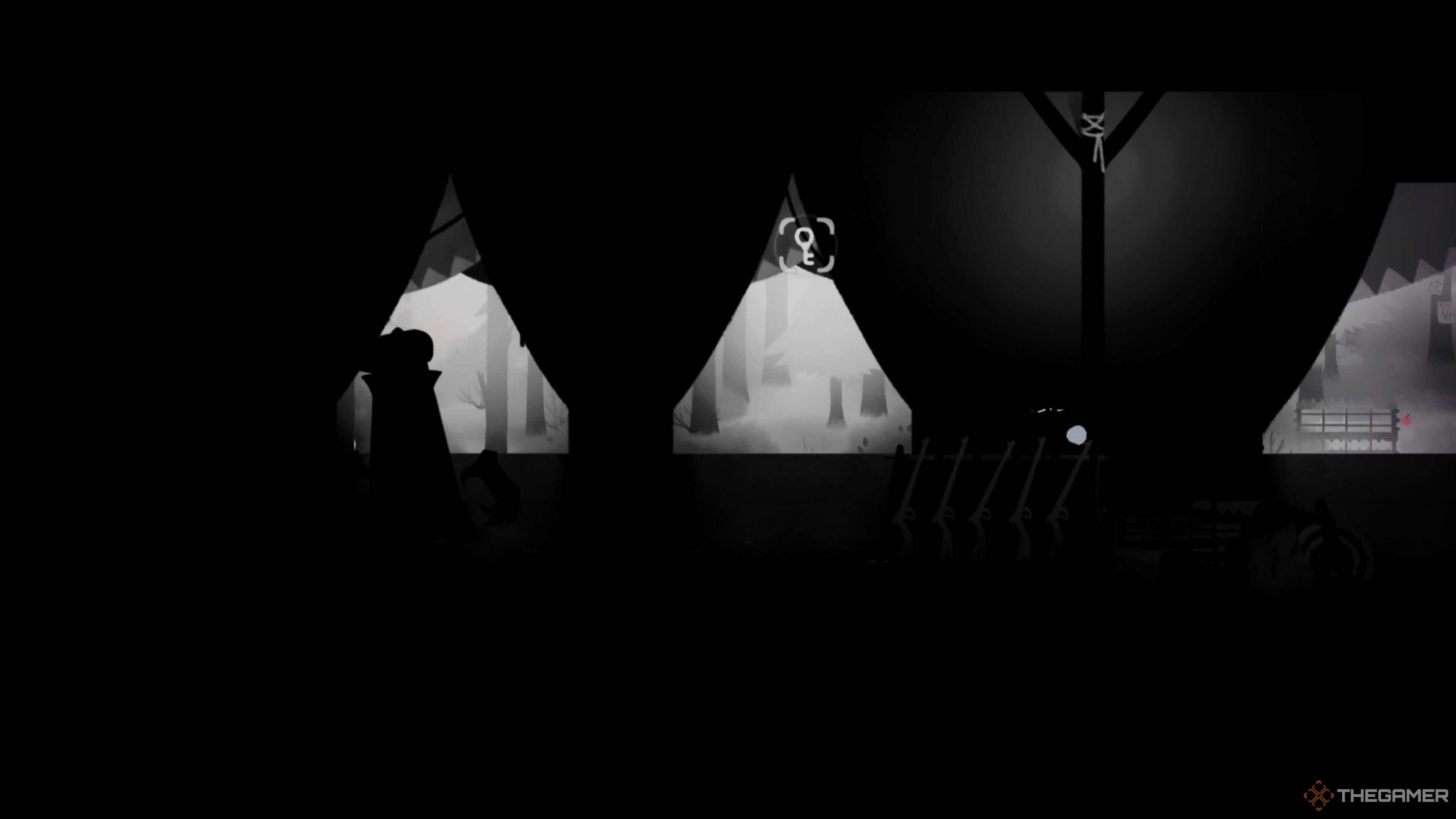 A tent with a key inside in Koira.