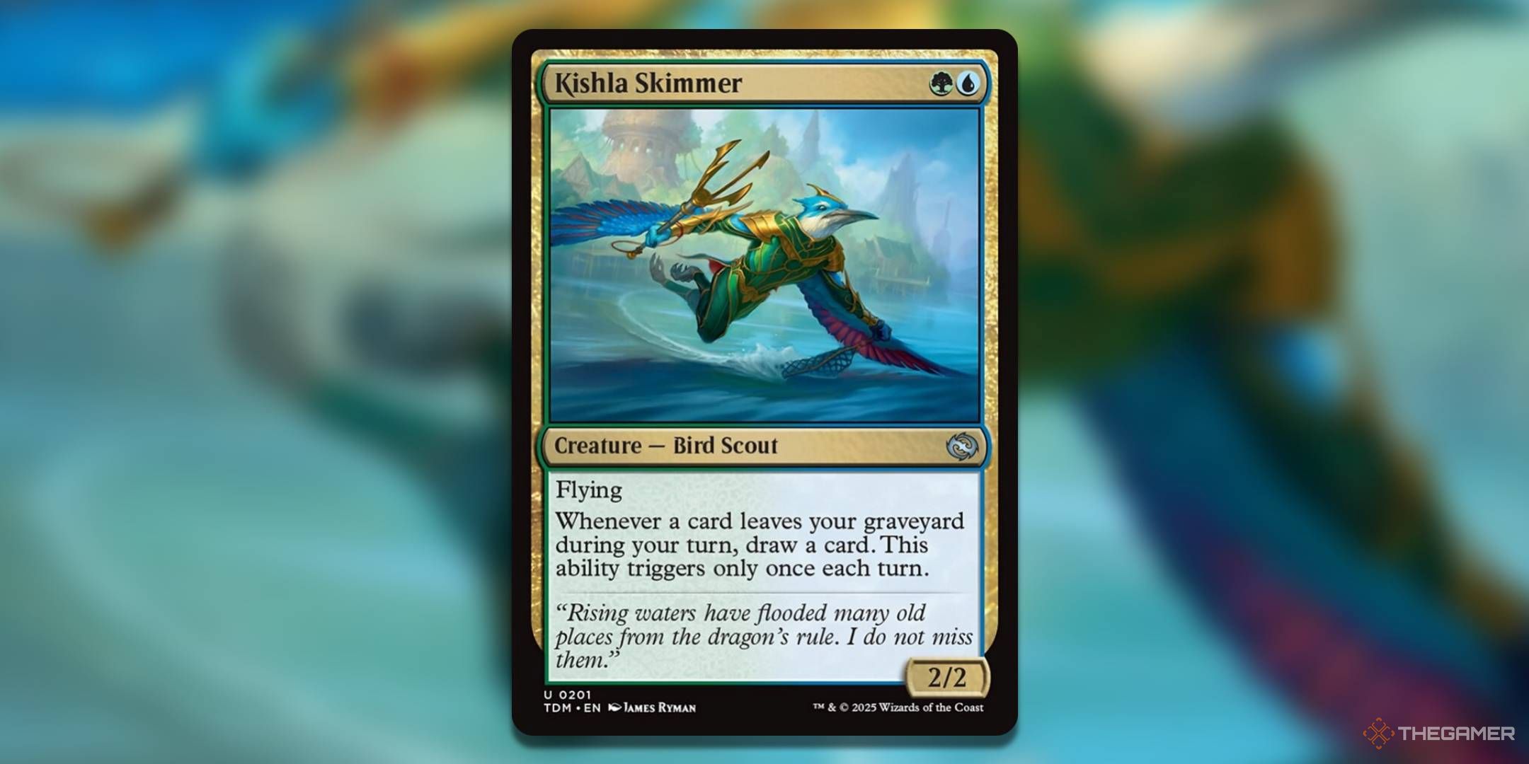 The Kishla Skimmer card, from Tarkir: Dragonstorm.