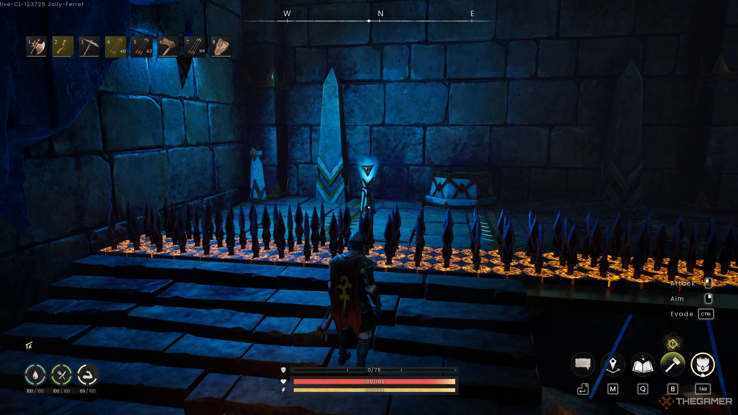 Player standing in front of the last Vault Core in Runescape: Dragonwilds.