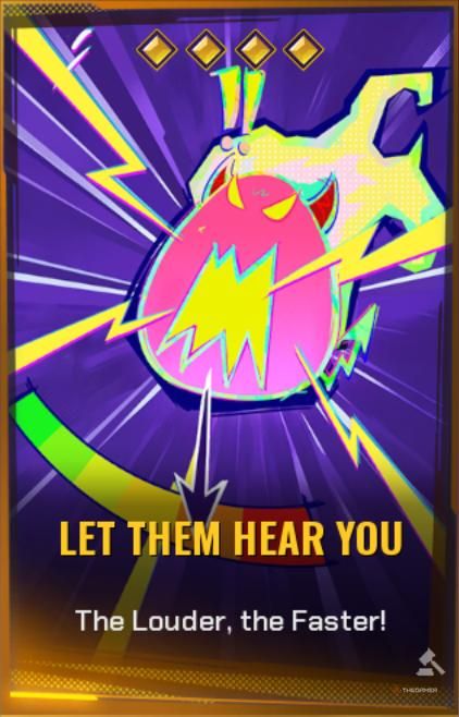 Let Them Hear You Shard Card in FragPunk.