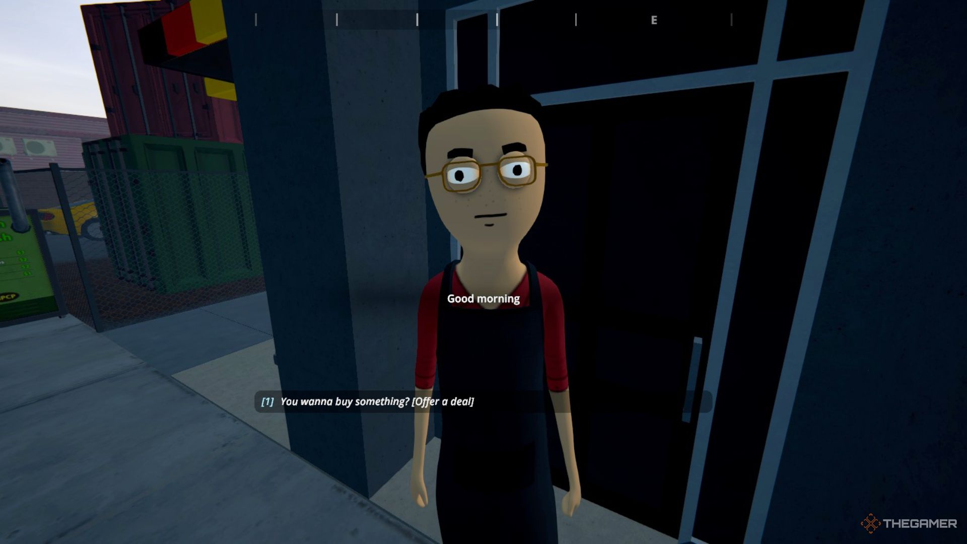 Player character speaking to Ludwig, a Northtown customer, in Schedule 1.