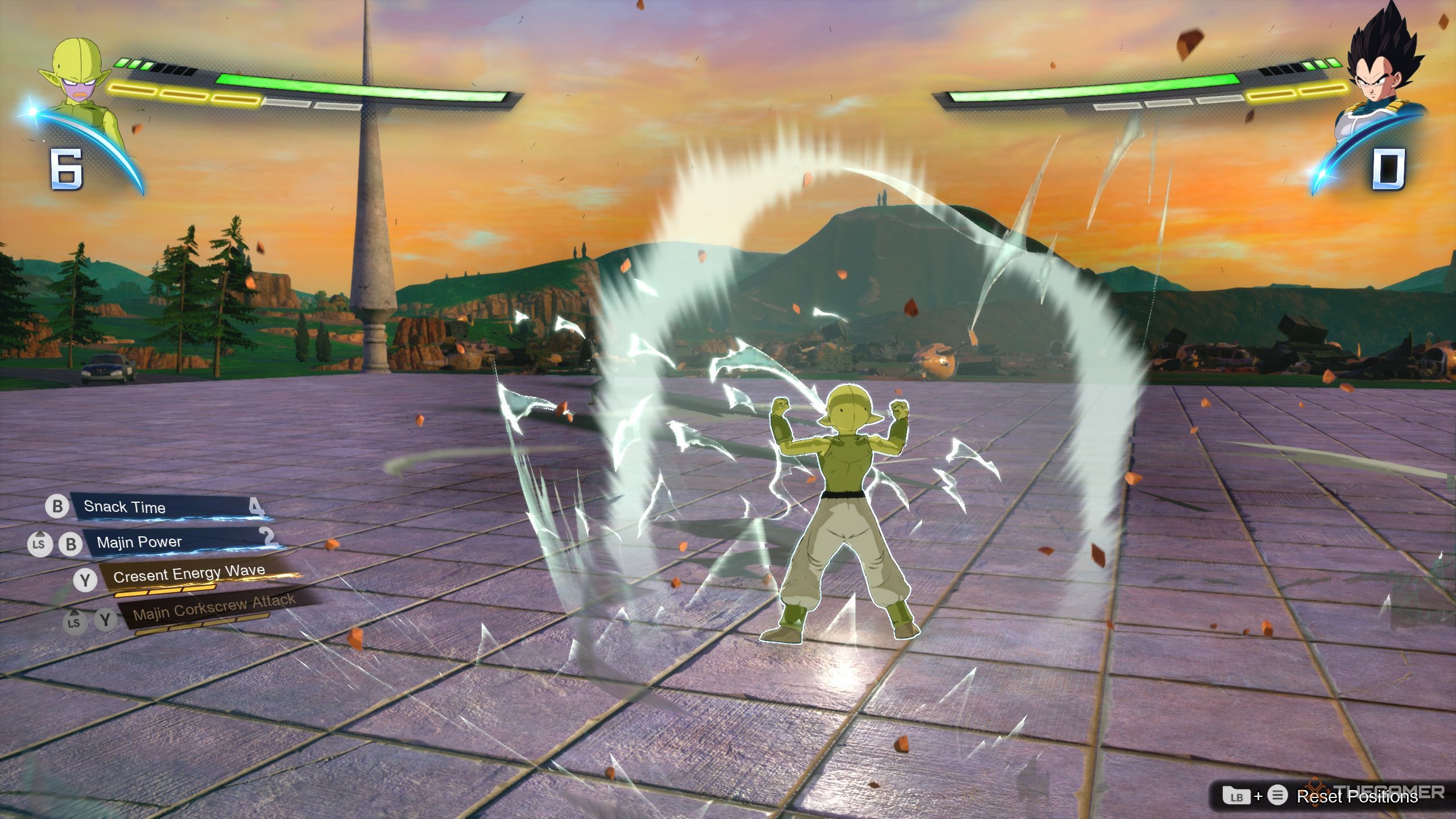 Majin Kuu charging his ki in Dragon Ball: Sparking Zero.