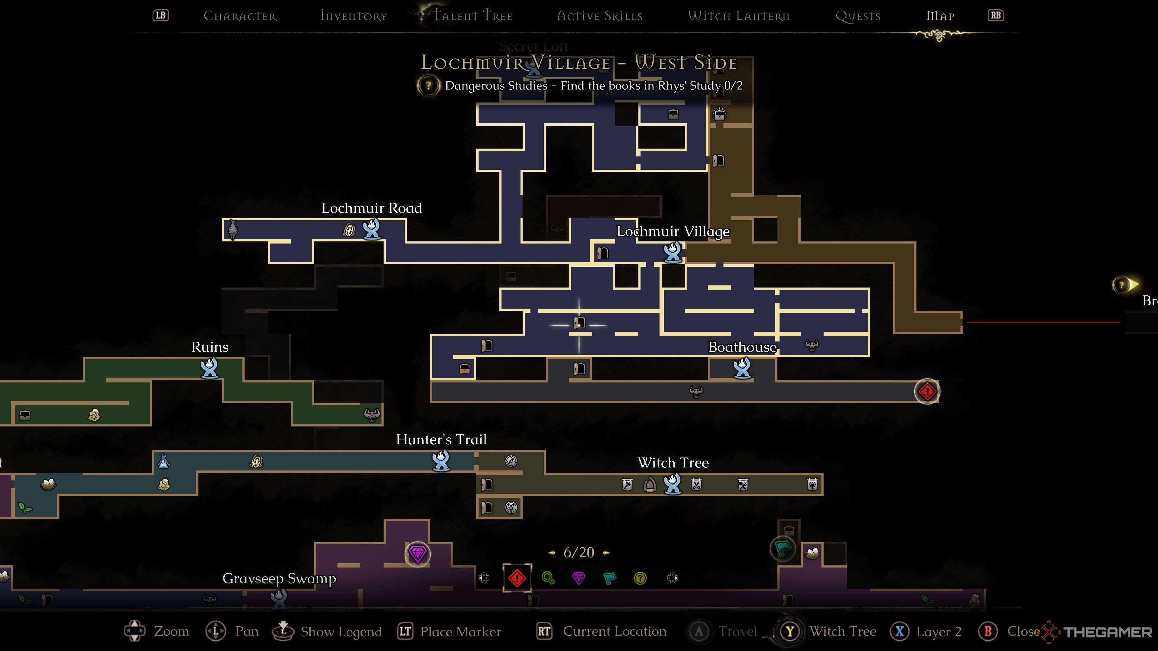 Mandragora Boathouse Door Map