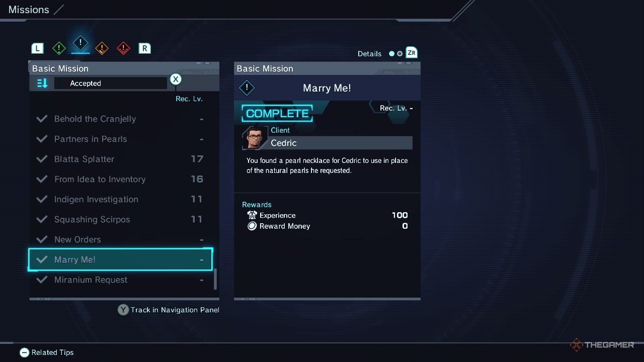 Marry Me in Xenoblade Chronicles X