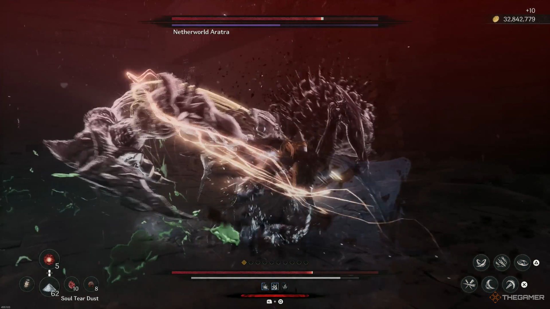 Netherworld Aratra Performing A Grab Attack In The First Berserker: Khazan.