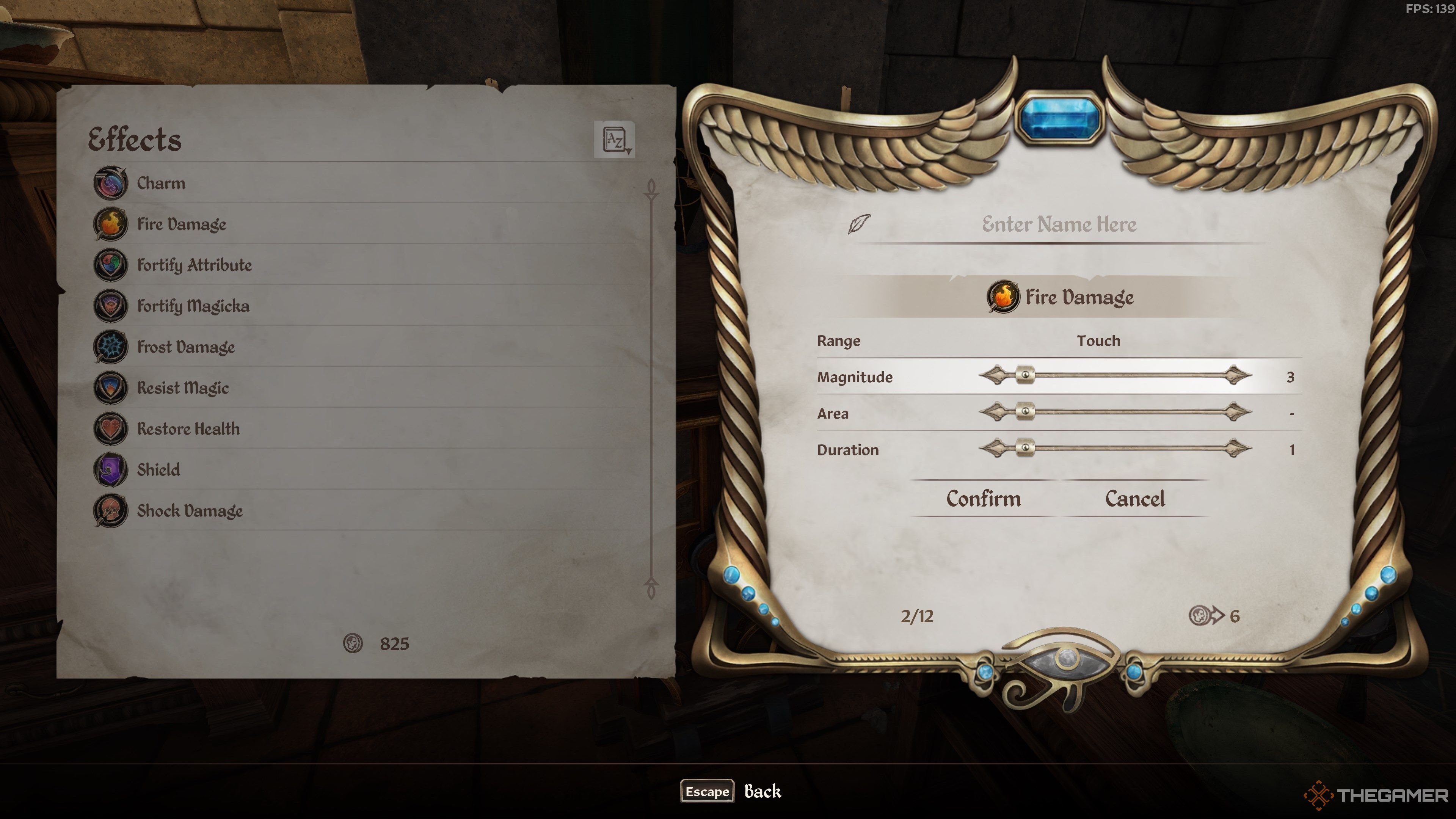 Oblivion Creating a Spell