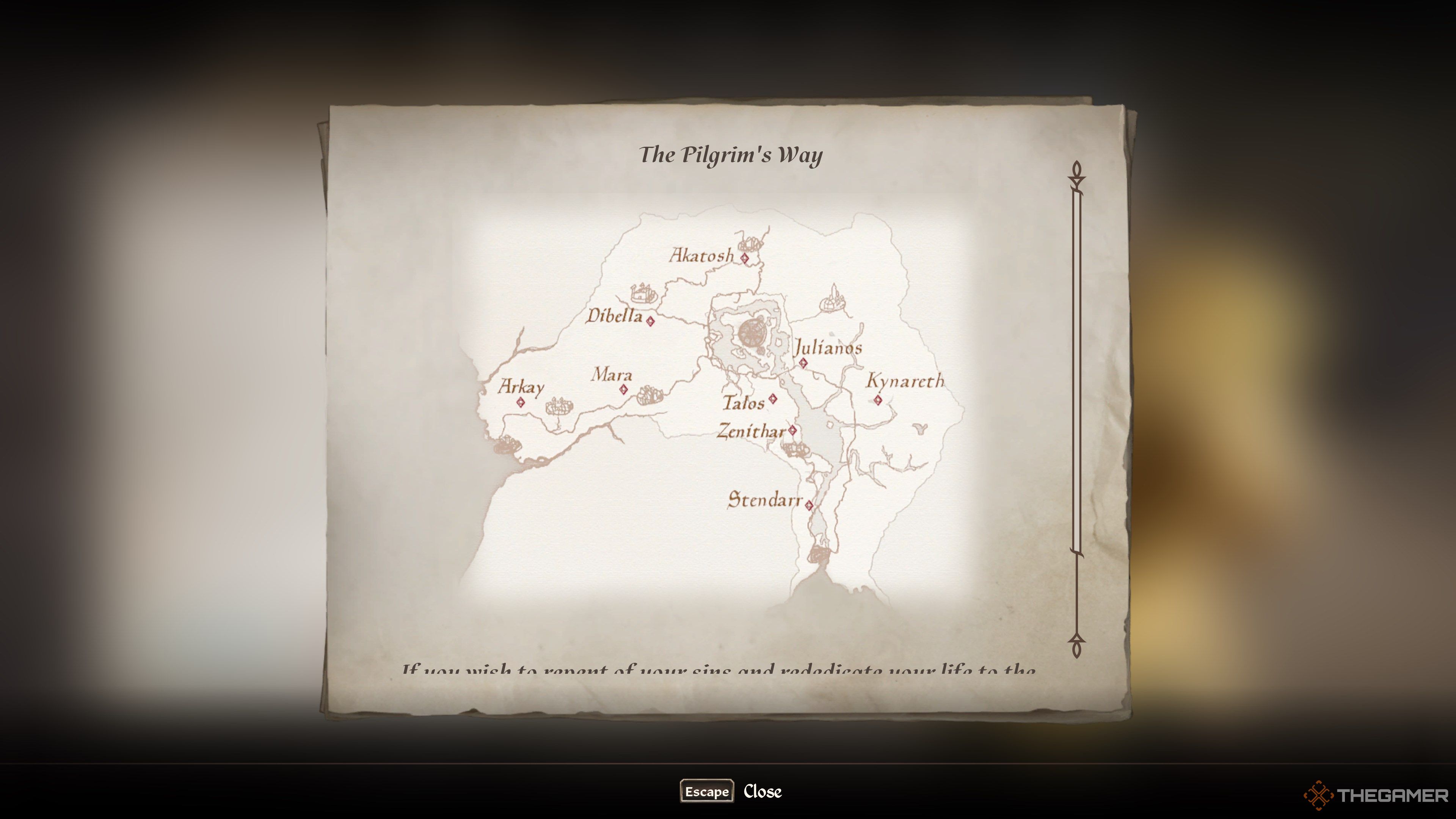 Oblivion Remastered Wayshrine Map