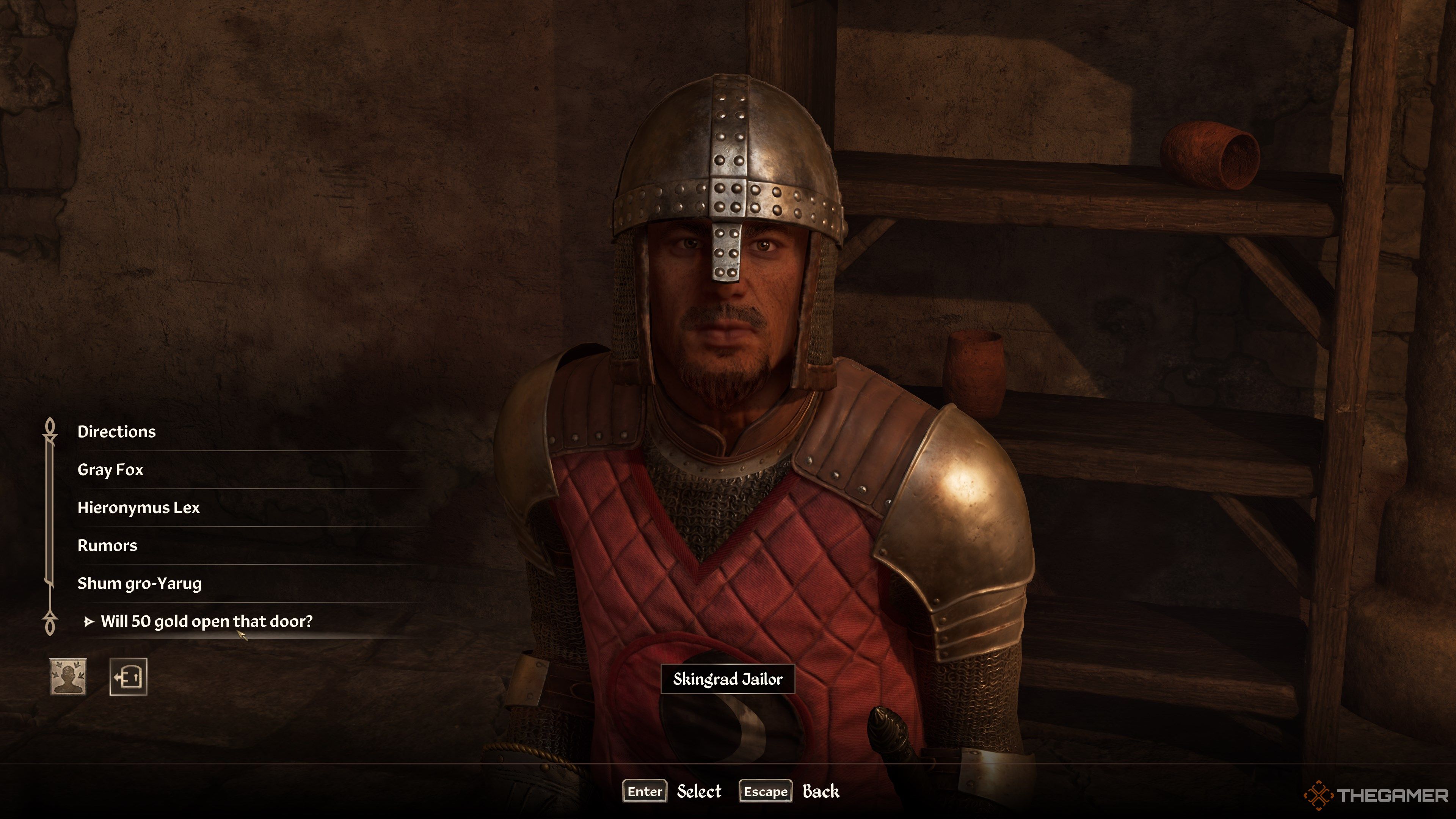 Oblivion Speaking To Guard