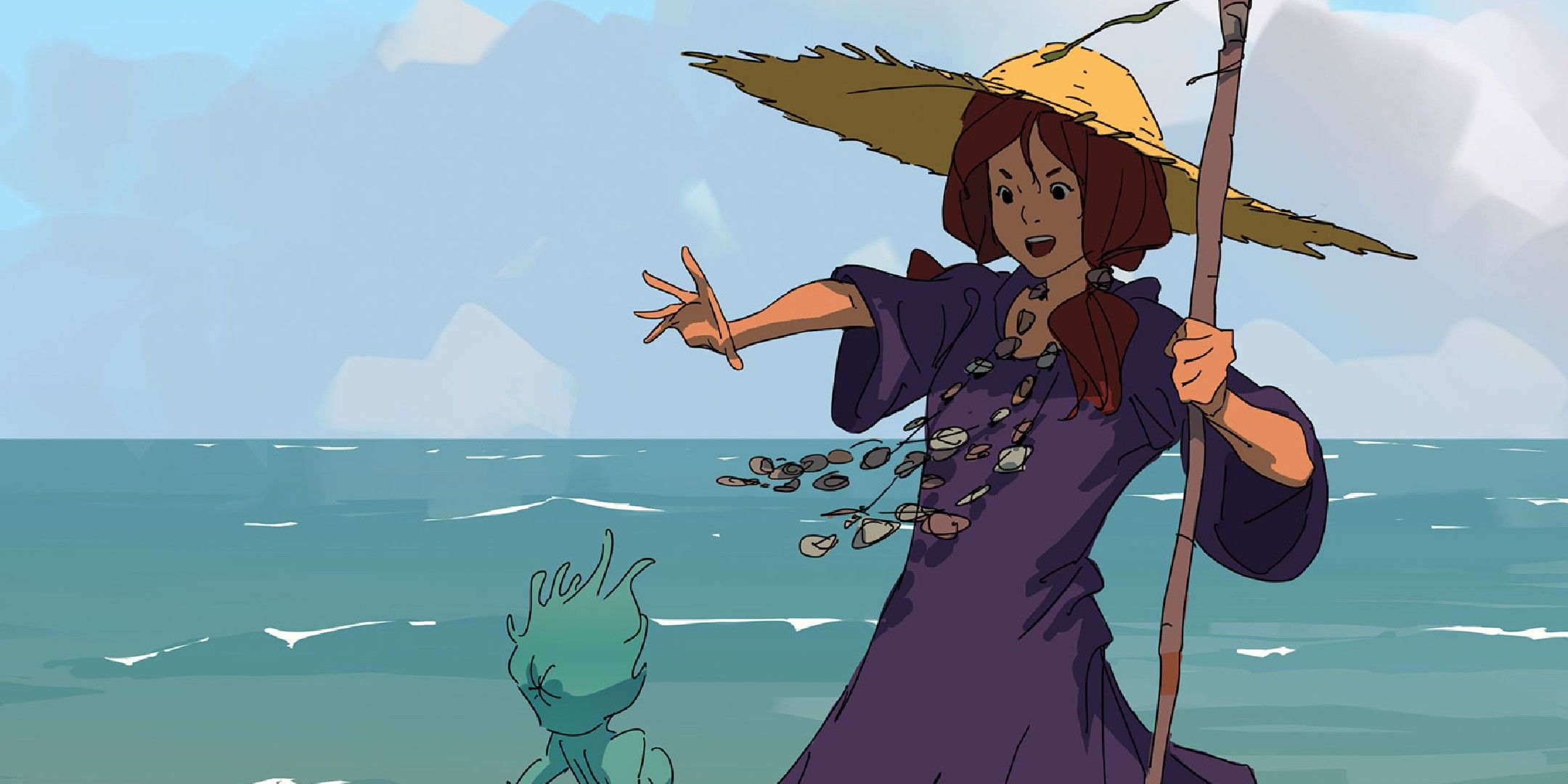 Obojima Tales from the Tall Grass image showing a caster making a water familiar.