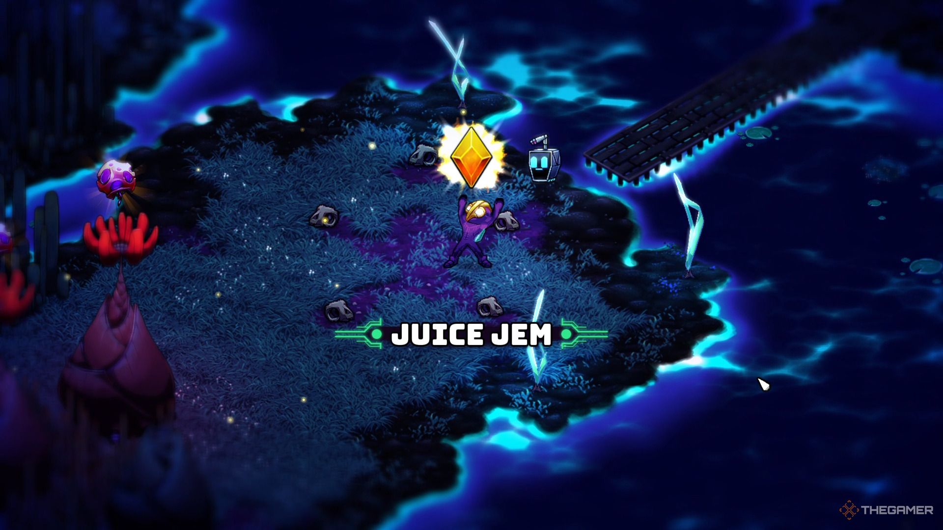 Obtaining a Juice Jem in Crashlands 2.
