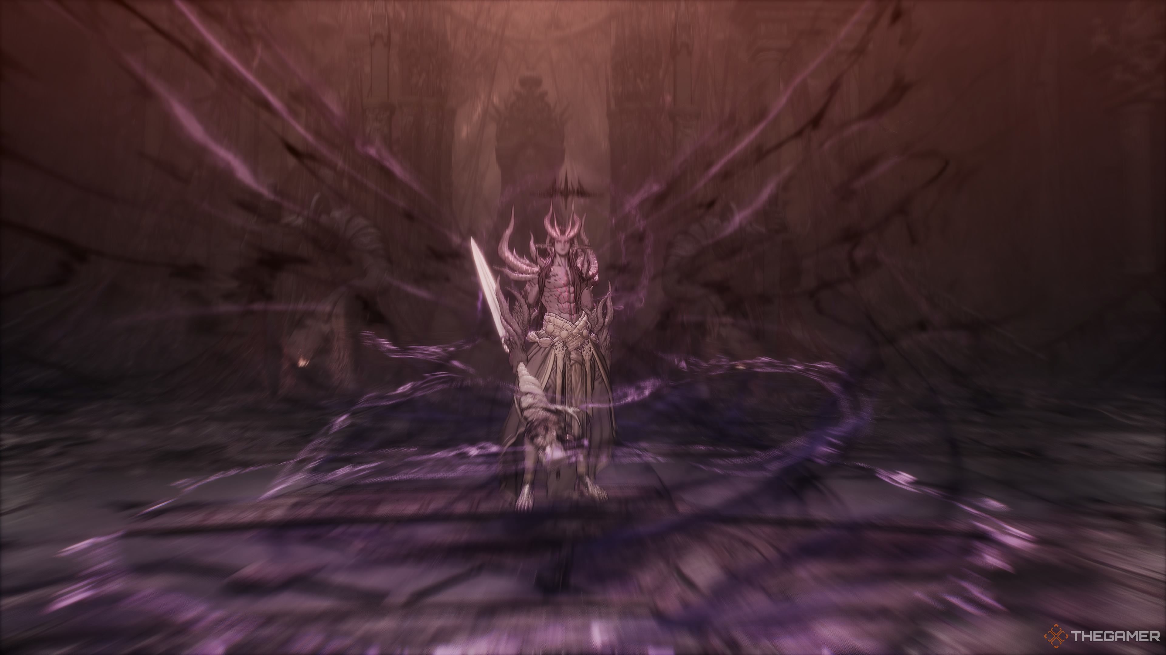 Ozma's first form in the Master Of Chaos mission of The First Berserker Khazan.