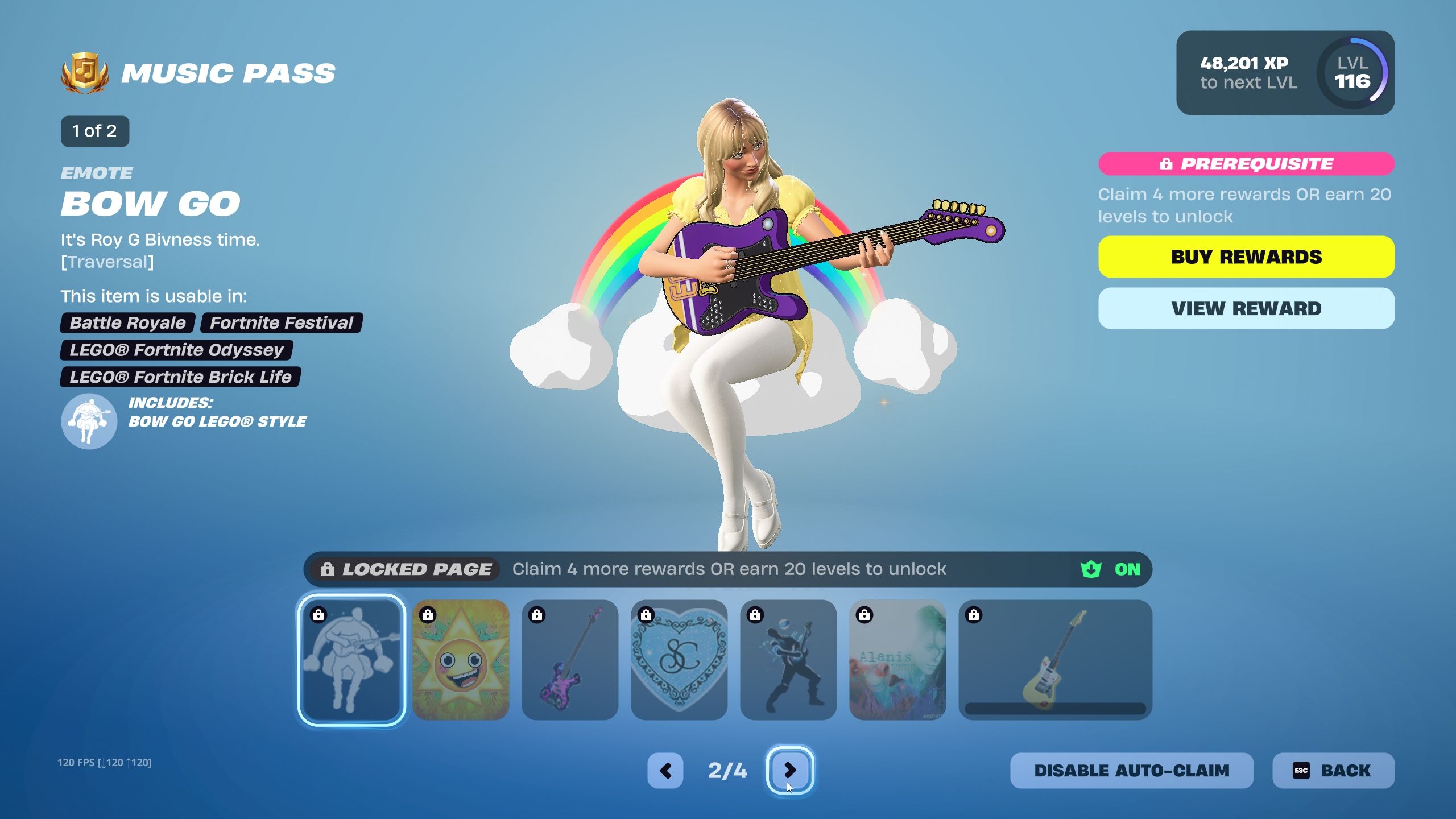 page two of the season 8 fortnite festival music pass