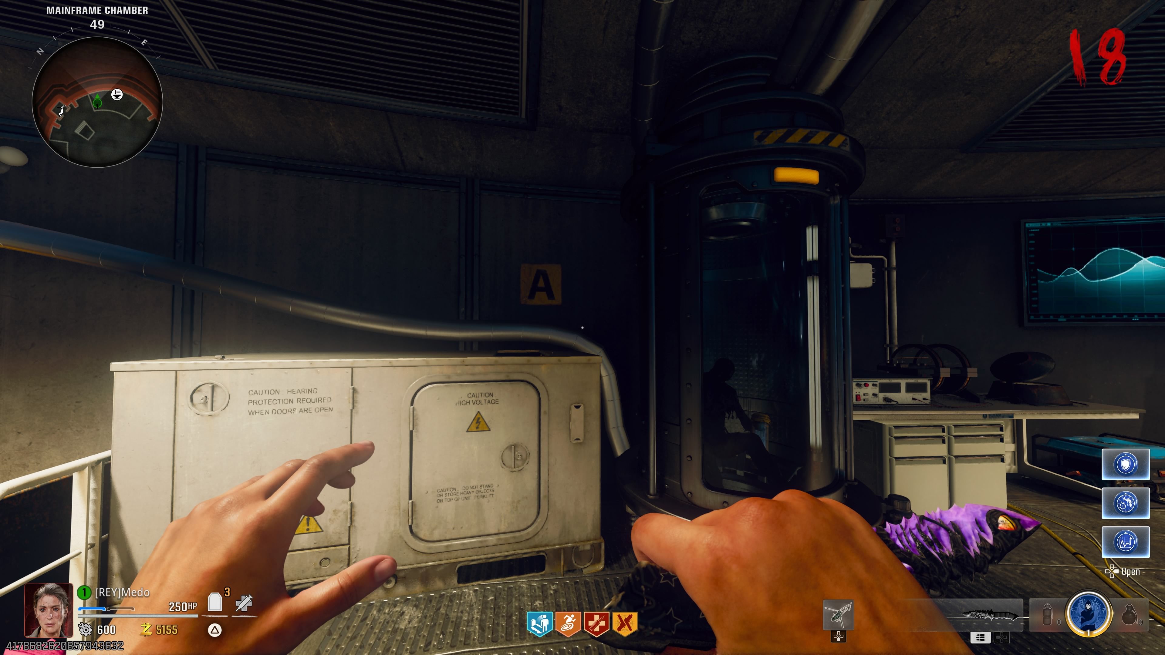 Player is looking at the letter A - bo6