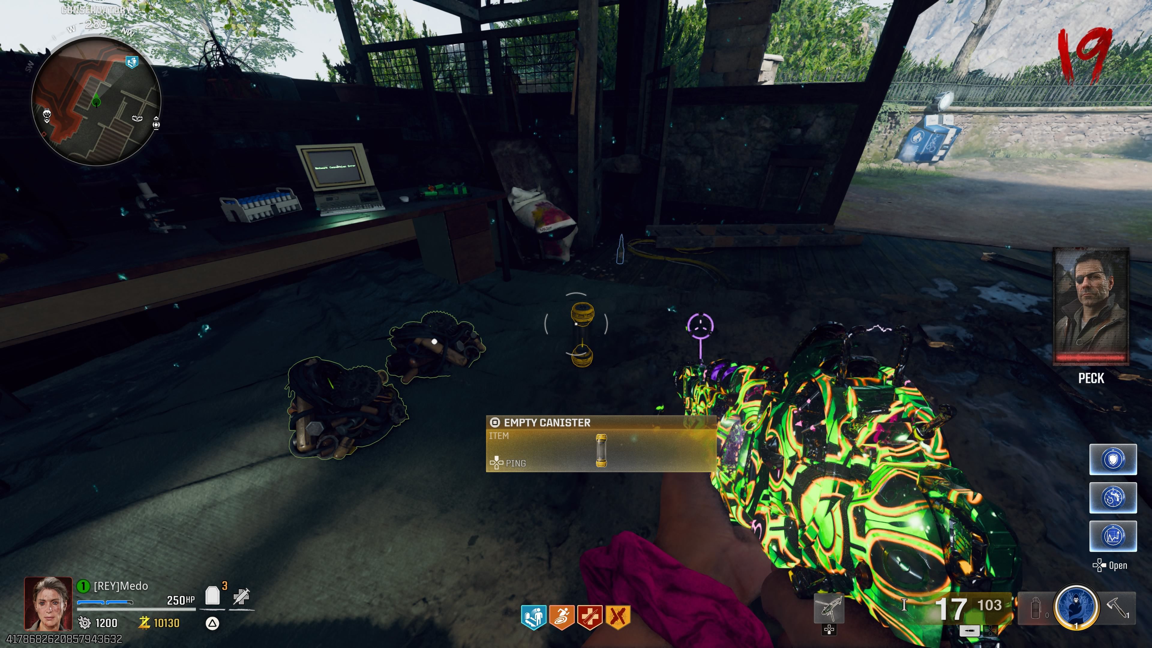 Player just obtained an empty canister - bo6