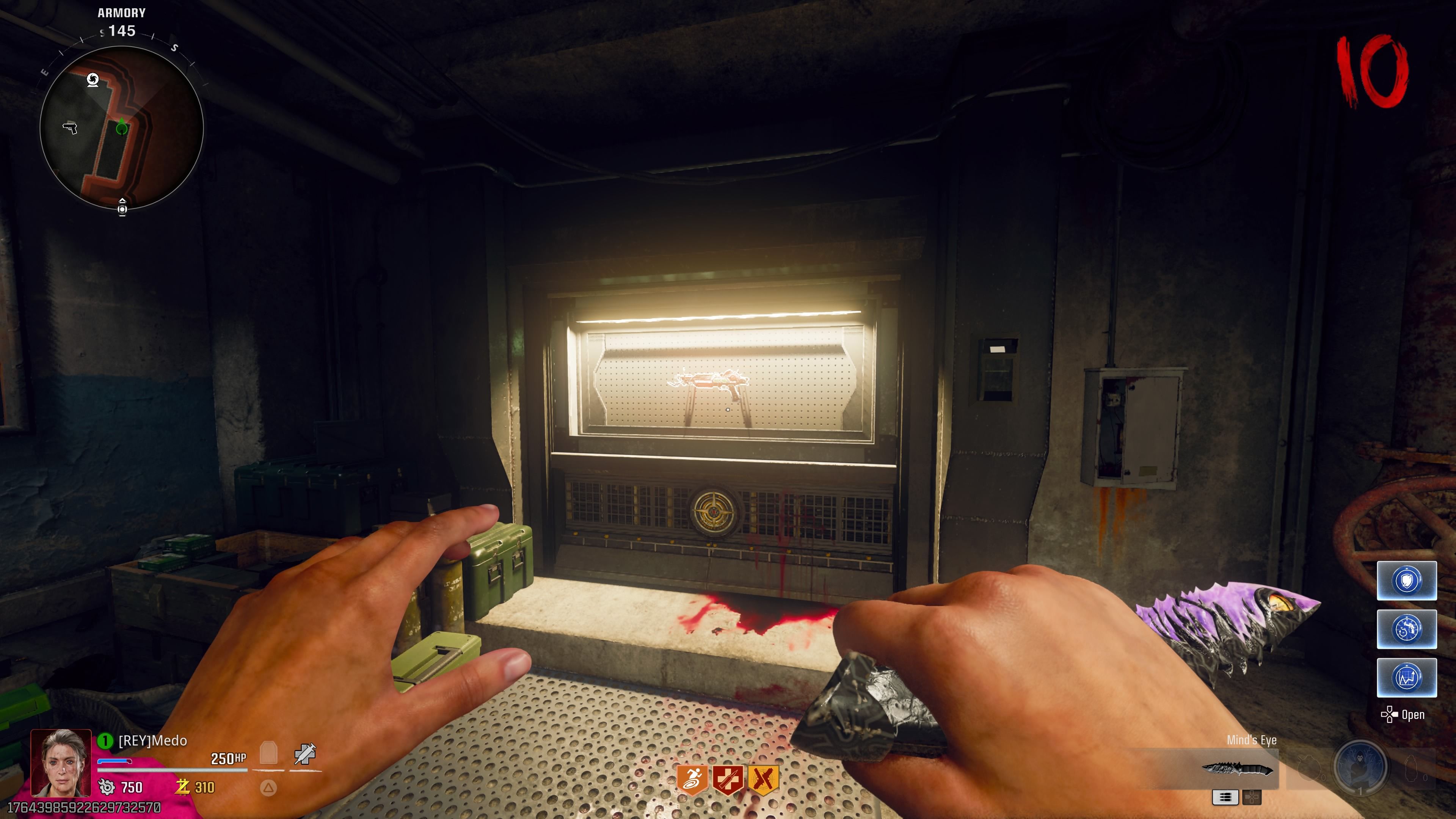 Player standing in front of the windows that has the Ray Gun Mark 2 - bo6