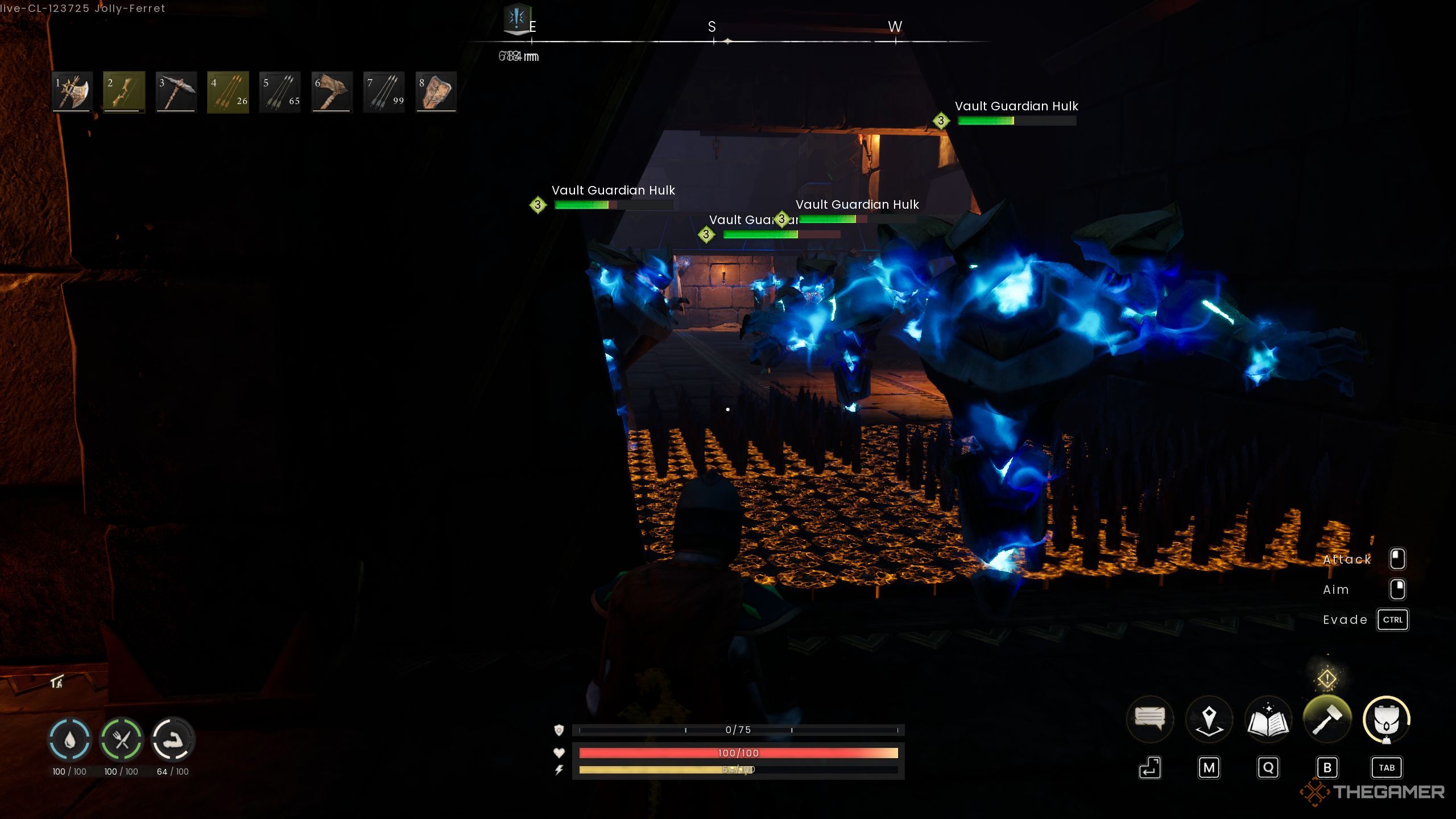 Player using traps to kill the rune guardians in Runescape: Dragonwilds.