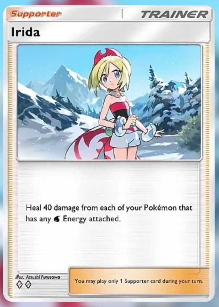 The Irida card in Pokemon Trading Card Game Pocket.