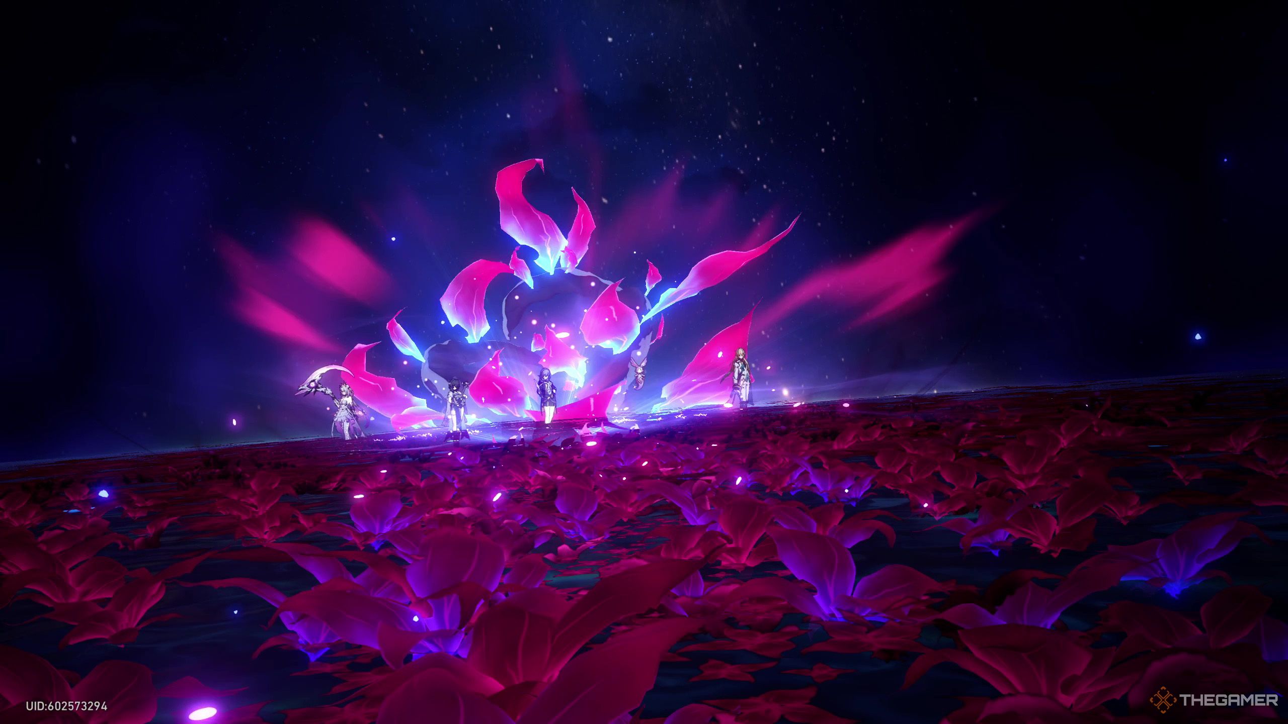 Pollux, Netherwing Husk, Ferry Of Souls using its ultimate attack in Honkai Star Rail.