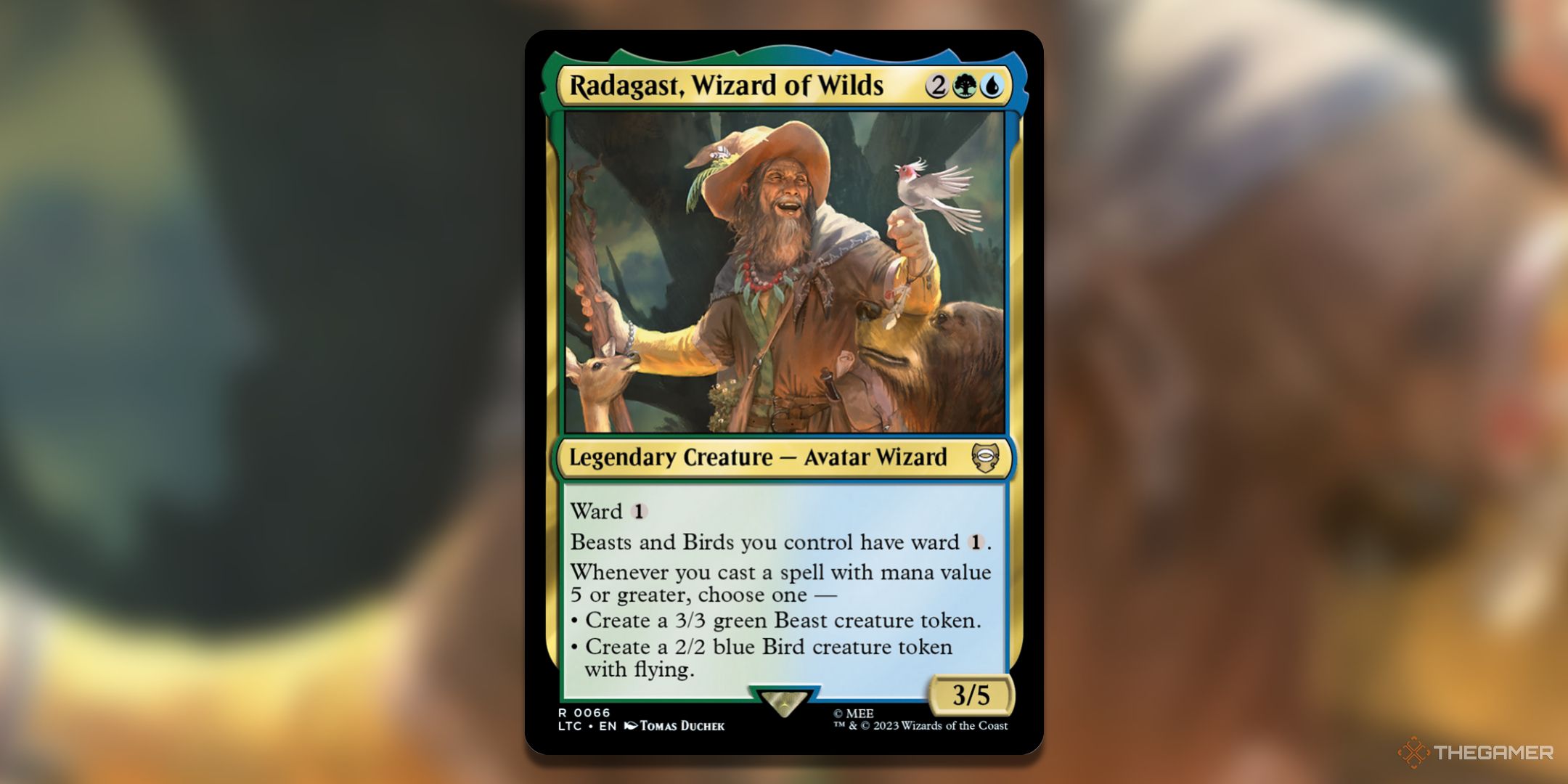 Radagast, Wizard of Wilds Magic The Gathering Card.