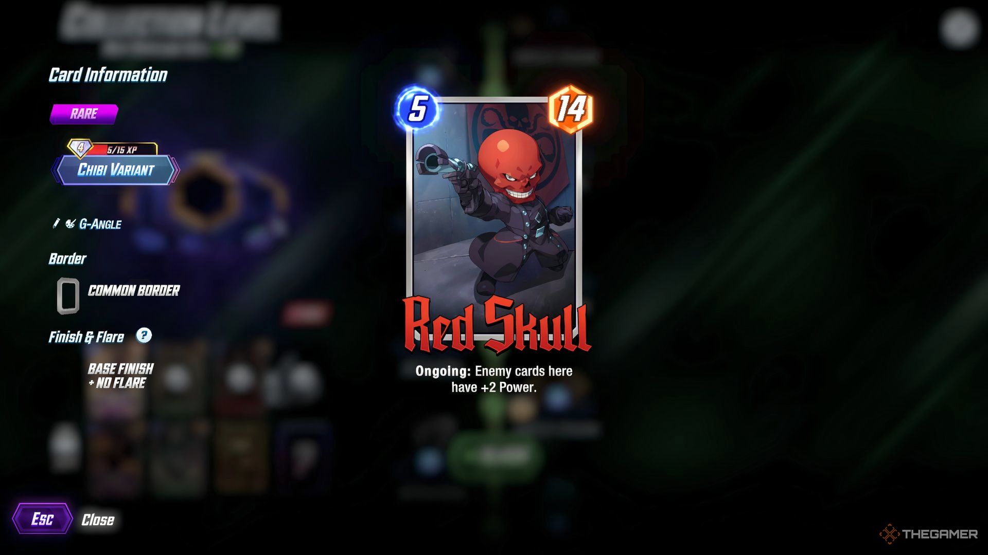 A card image of Red Skull pointing a gun in Marvel Snap.