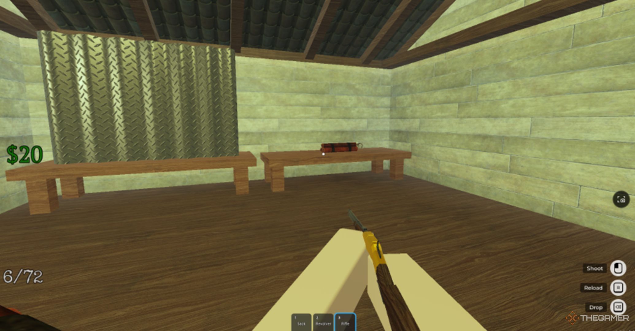 Roblox Dead Rails – dynamite for sale in a store.