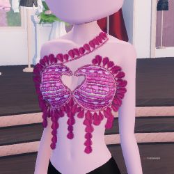 Roblox Dress to Impress - A beaded top in a square image.