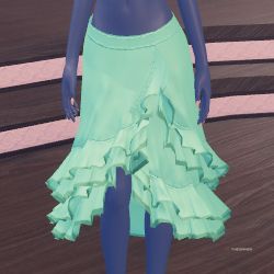 Roblox Dress to Impress - A greens skirt in a square image.