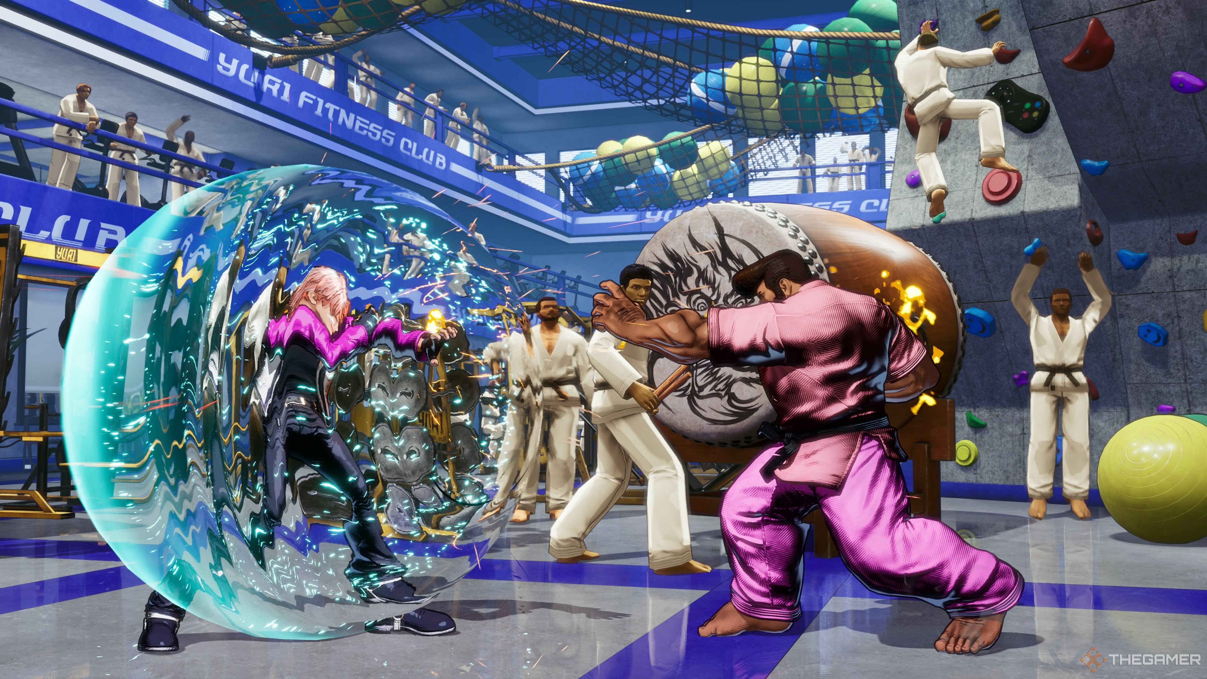 Rock using a Just Defense in Fatal Fury City of the Wolves.