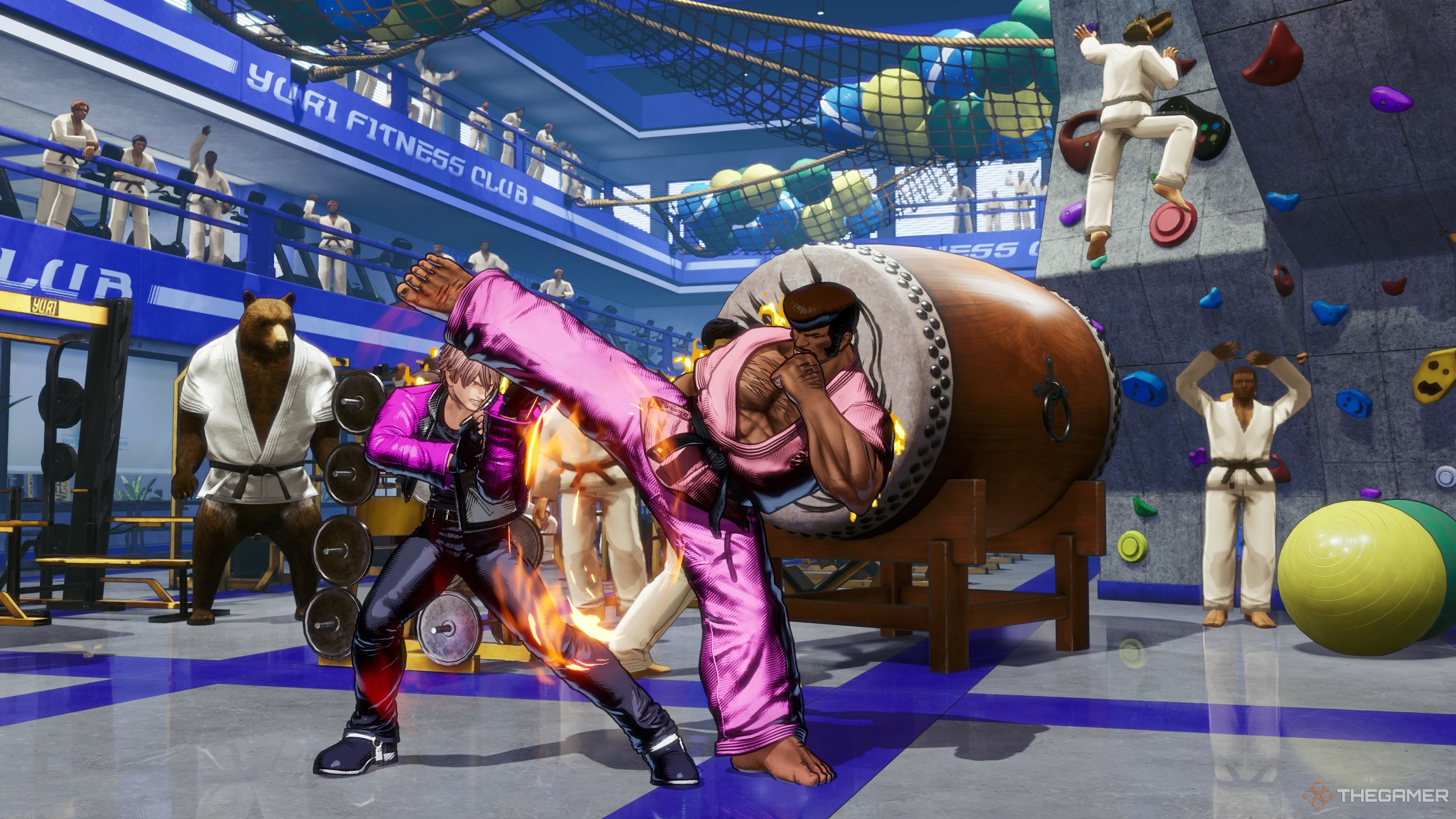 Rock using a REV Guard in Fatal Fury City of the Wolves.