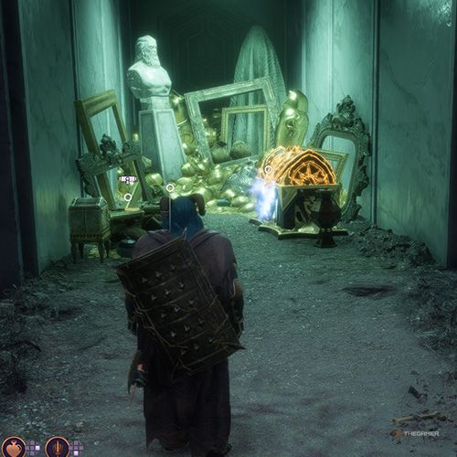 Rook finds a chest that contains an unique item in Chamber of the Unforged in Dragon Age: Veilguard.