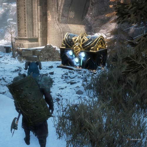 Rook finds a chest that contains an unique item in Nest of the Ancients in Dragon Age: Veilguard.