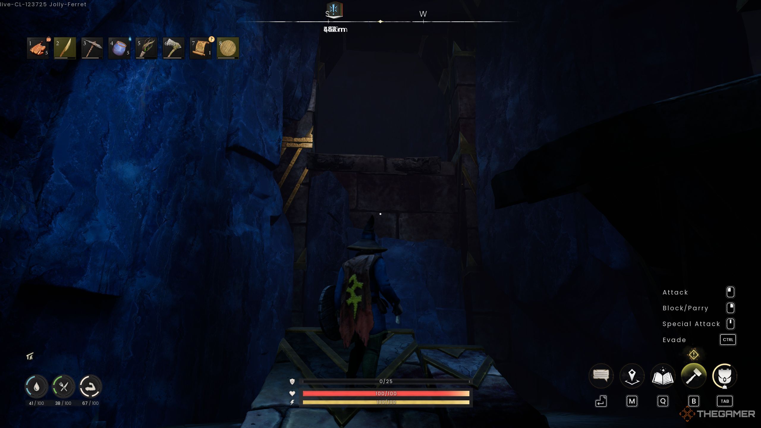 Room above the player in Runescape: Dragonwilds.